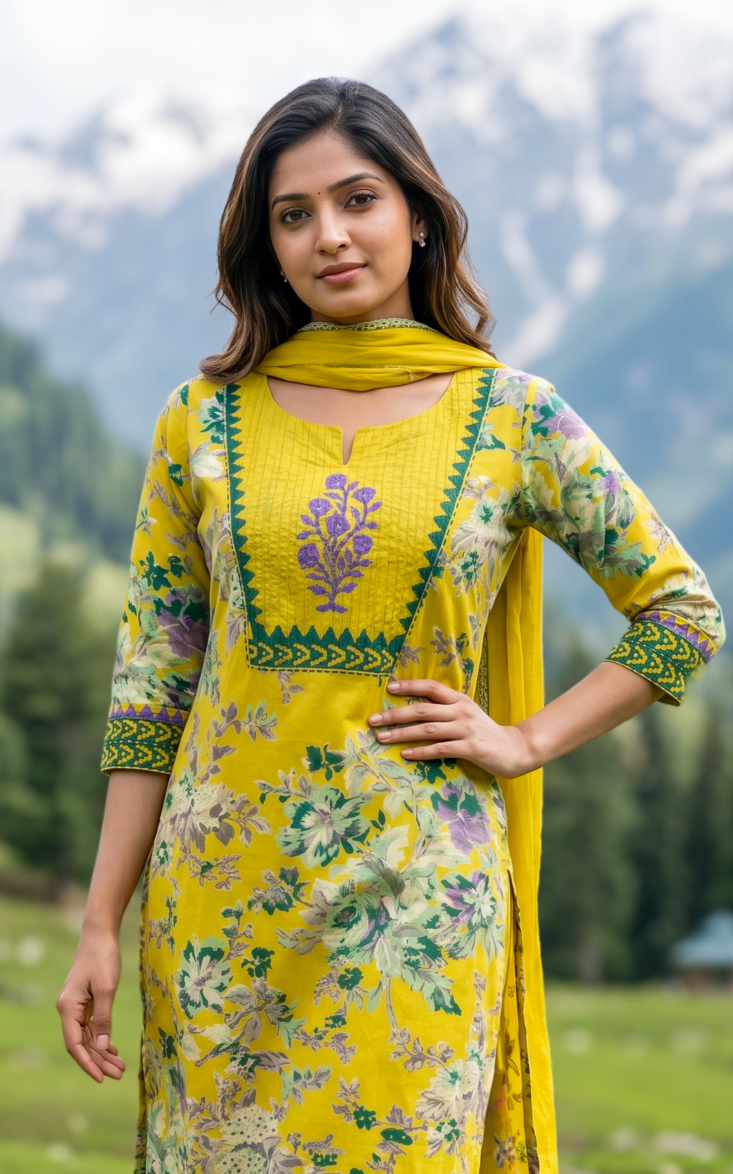 Sharla A (Kurti+Pant+Dupatta)
