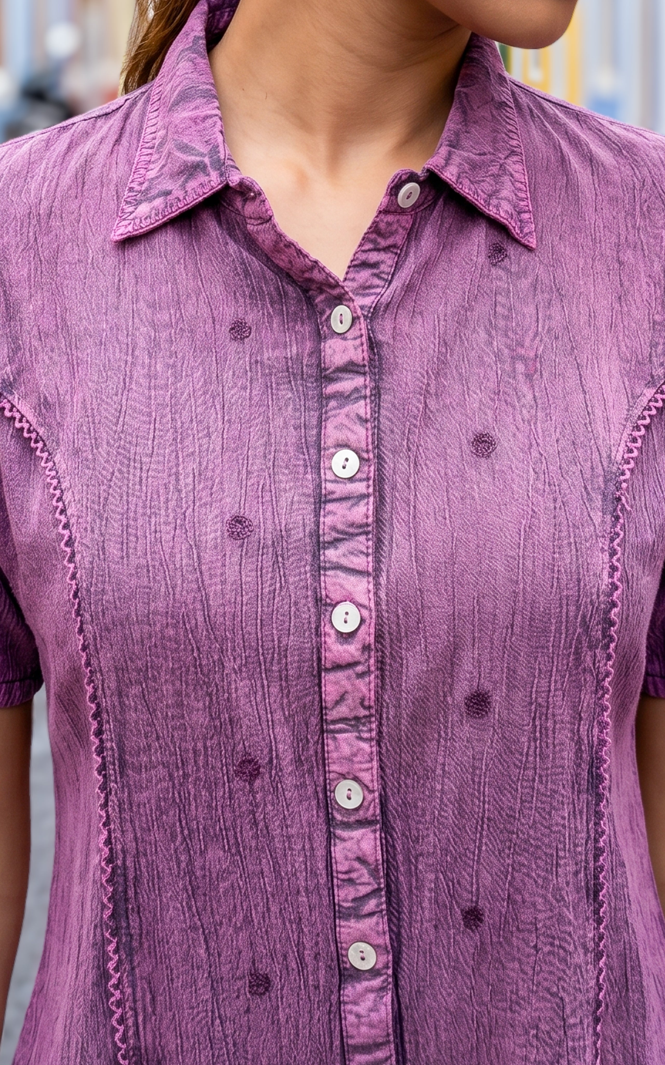 Purple trendy crop top for women