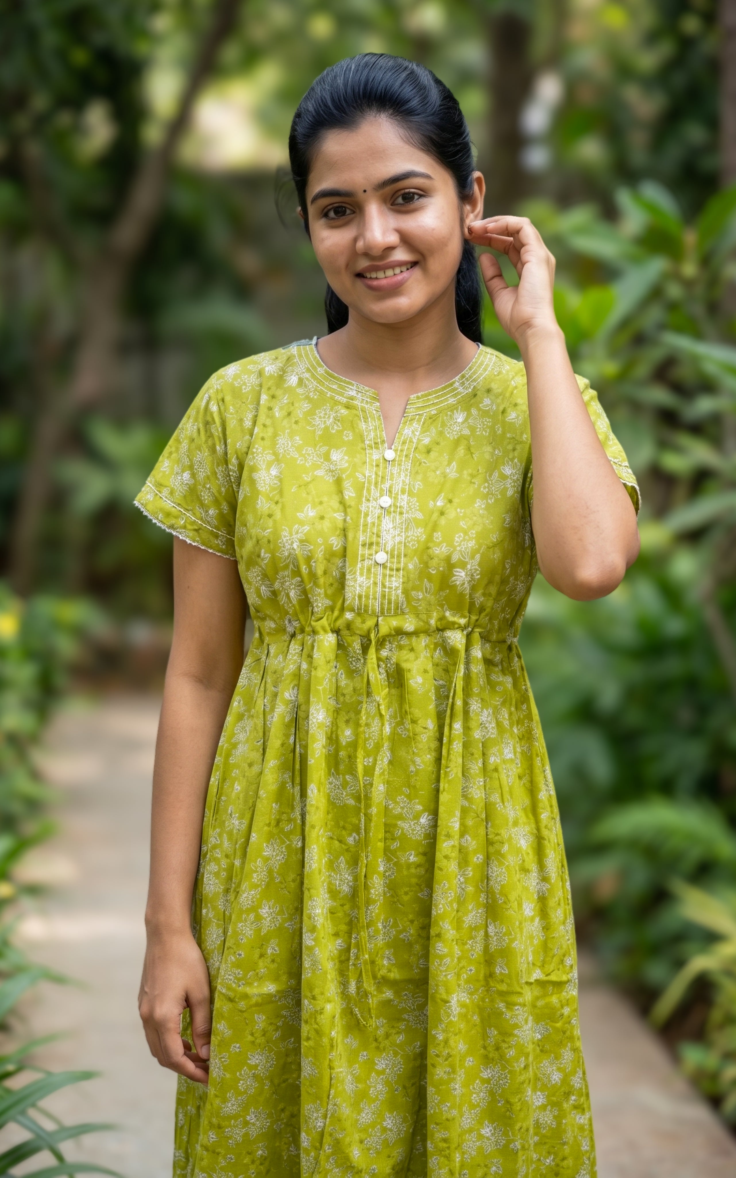 Cotton Aline Fit Nighty-160SS19A