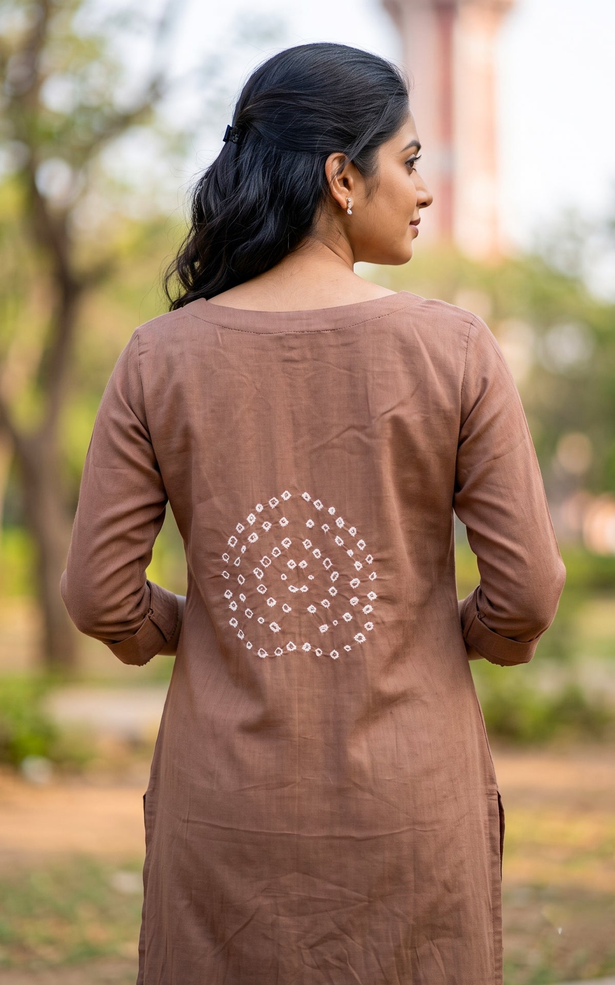 Rithushka Reddish Grey A (Kurti+Pant+Dupatta)