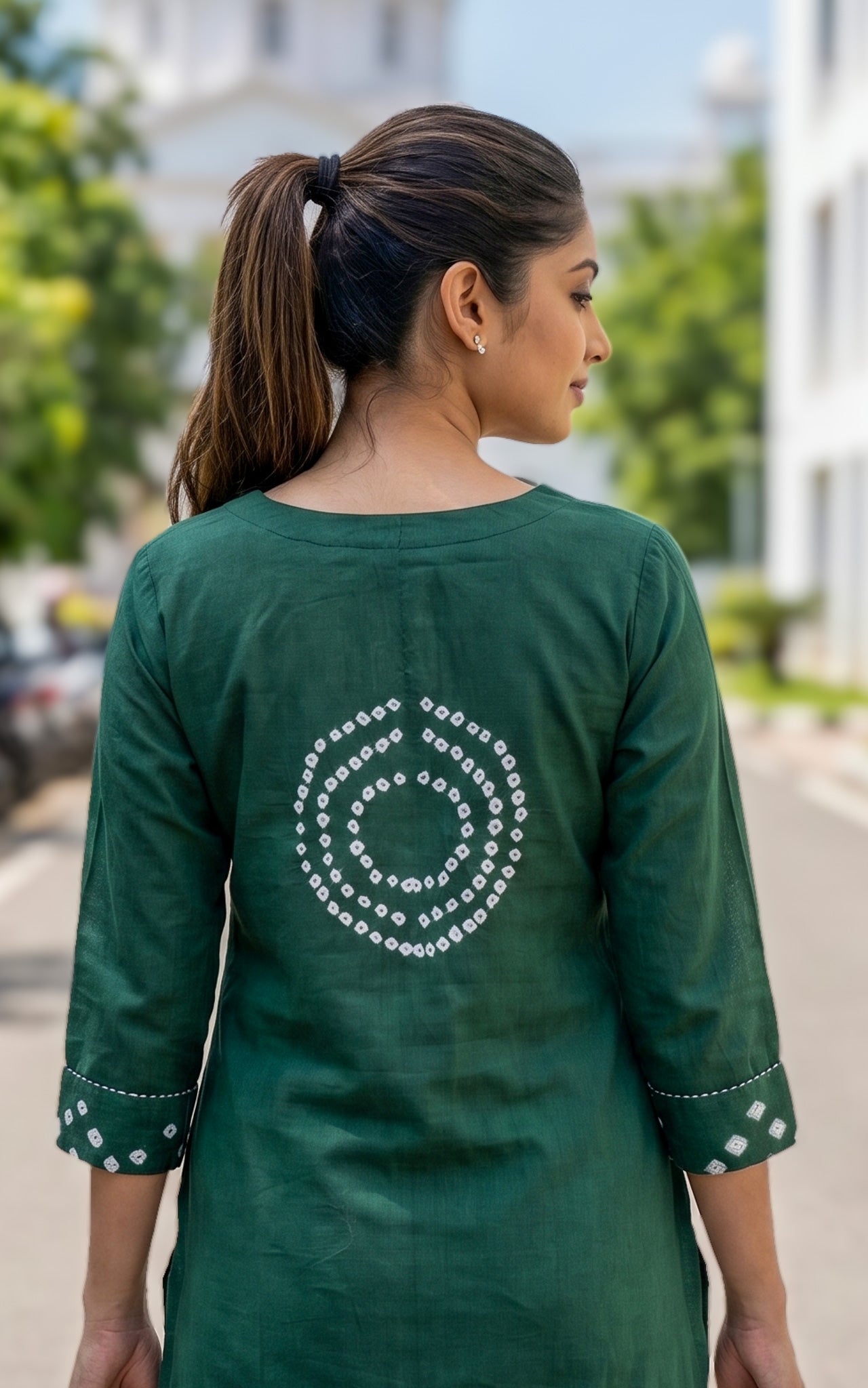 Rithushka Green (Kurti+Pant+Dupatta)