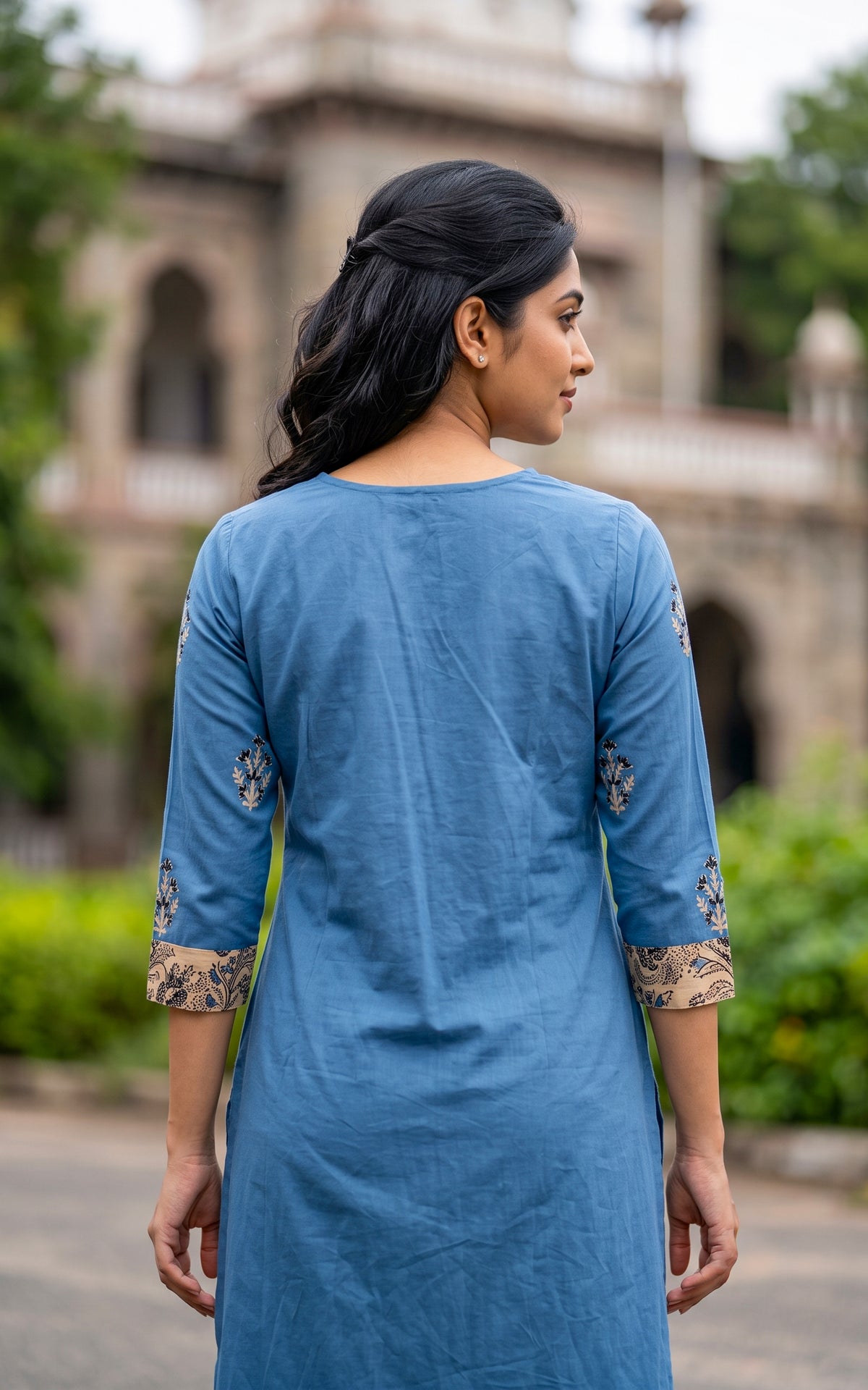 Vedhika Blue (Kurti+Pant)