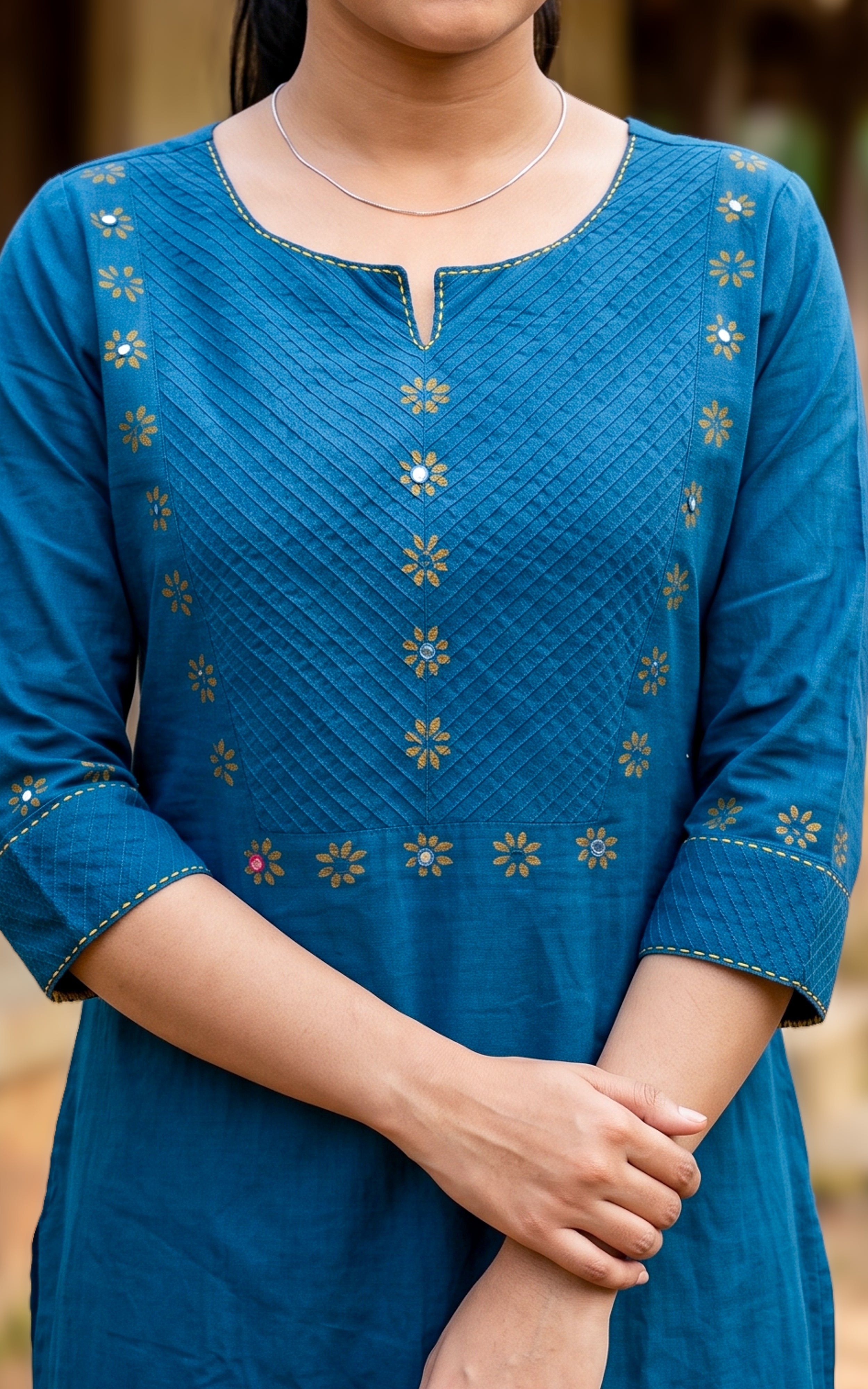 Masani Teal (Only Kurti)