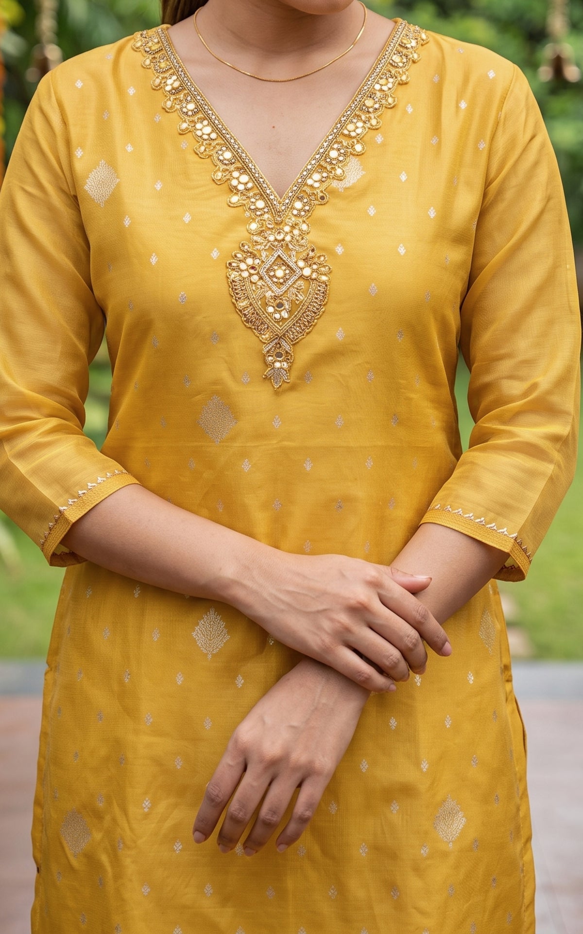 Aarthika Mustard (Kurti+Pant+Dupatta)