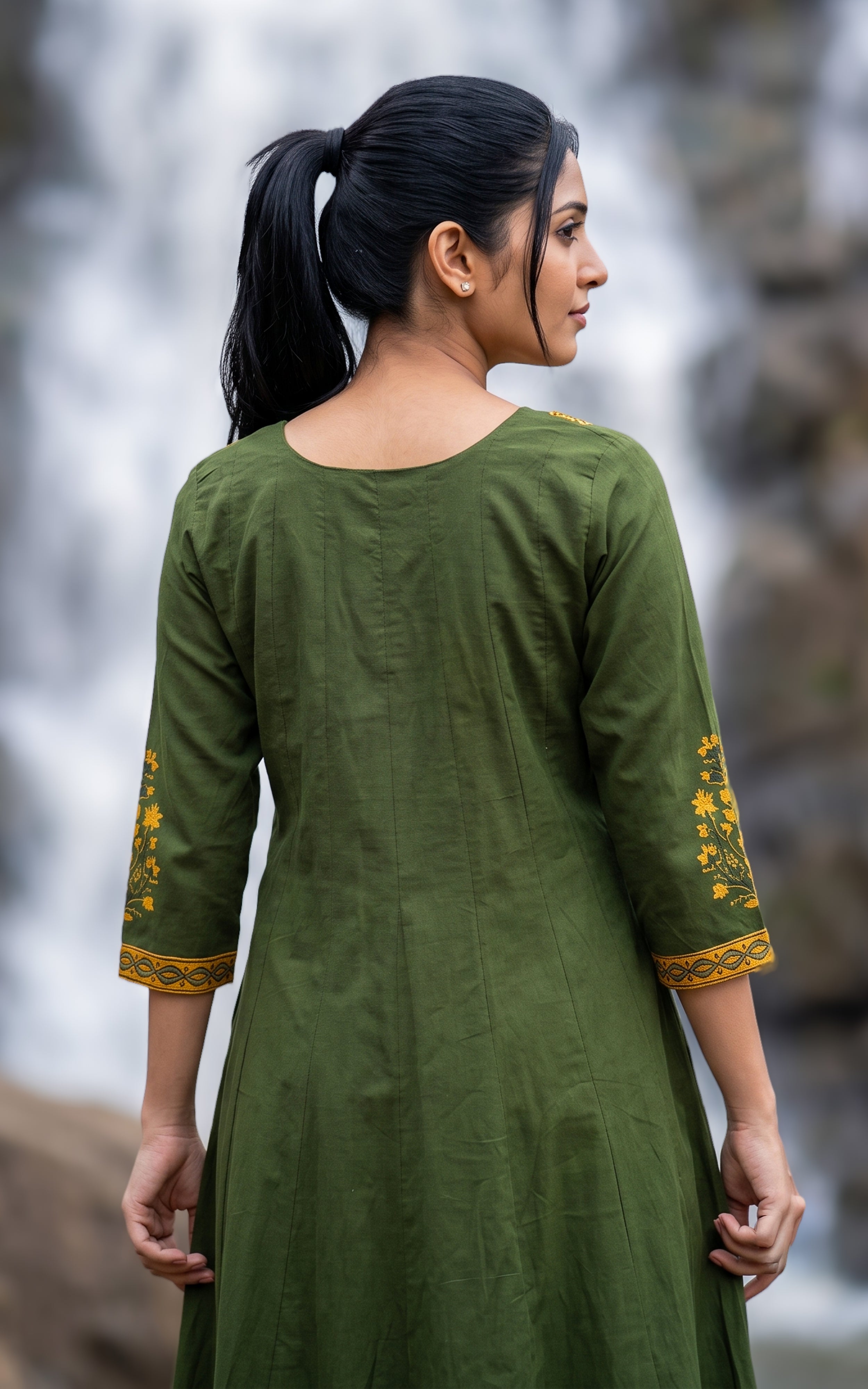 Mastani Green (kurti+Dupatta)