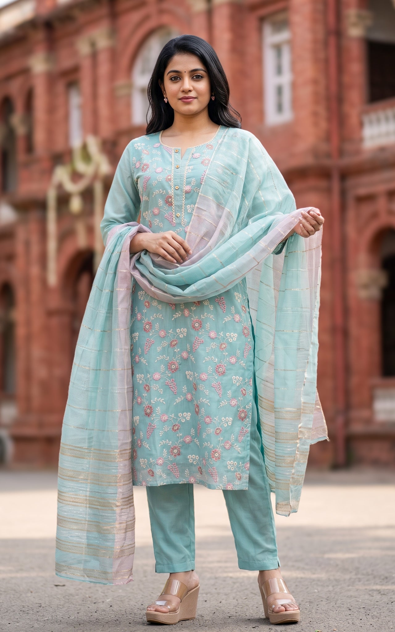 Rushika (Kurti+Pant+Dupatta)