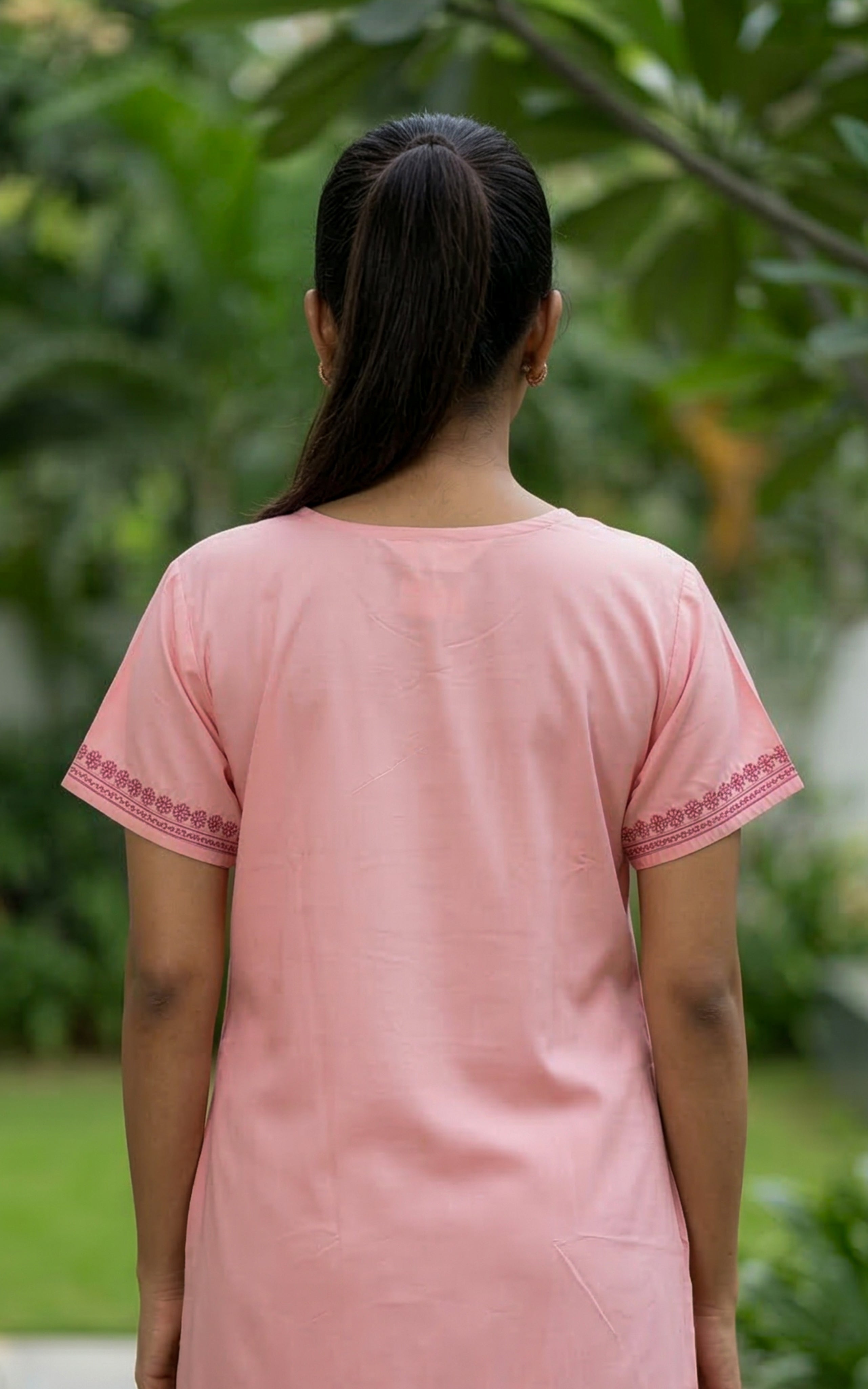 Cotton Straight Fit Nighty-159SS8B