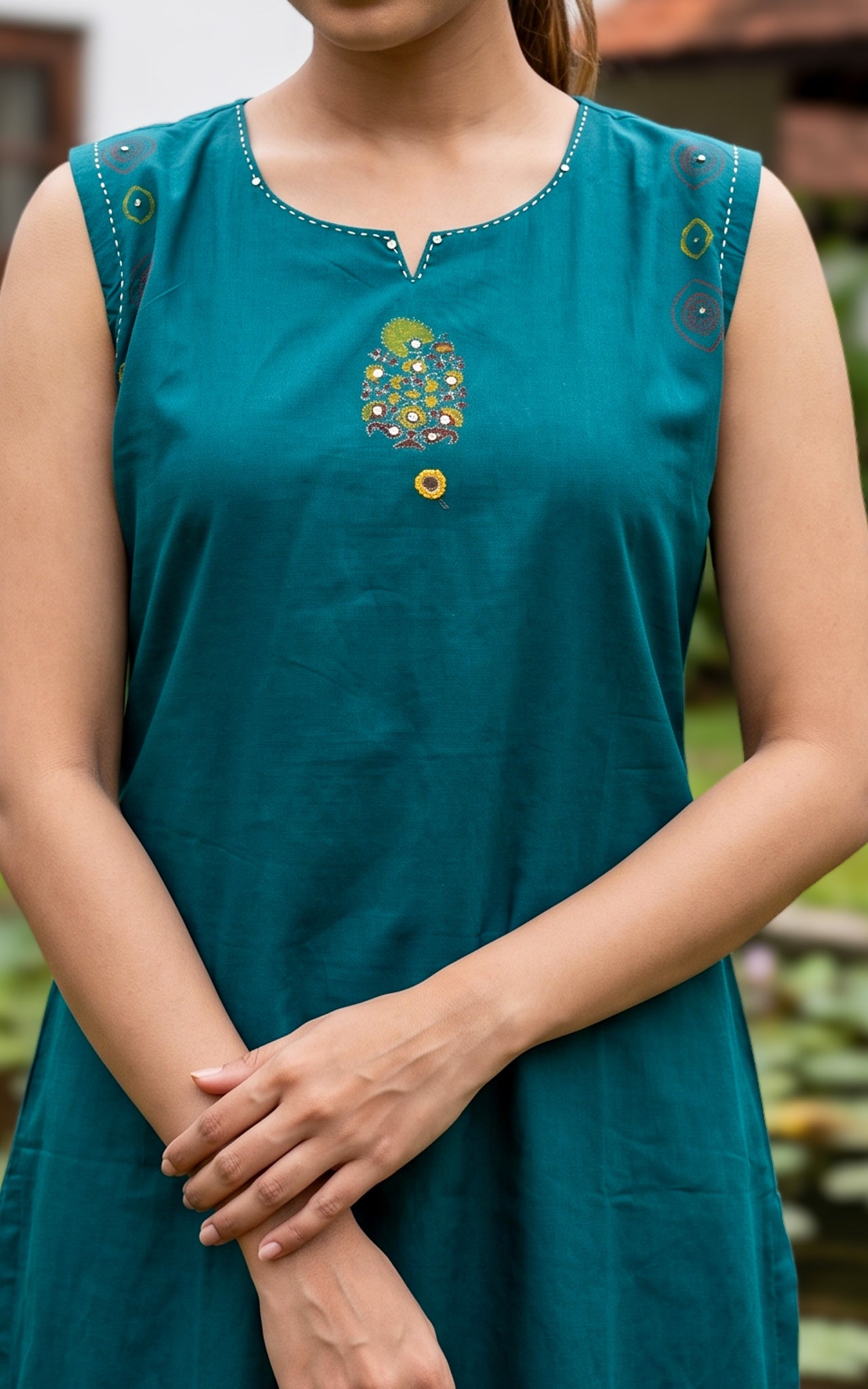 Ilamathi Handblock (Kurti+Pant+Dupatta)