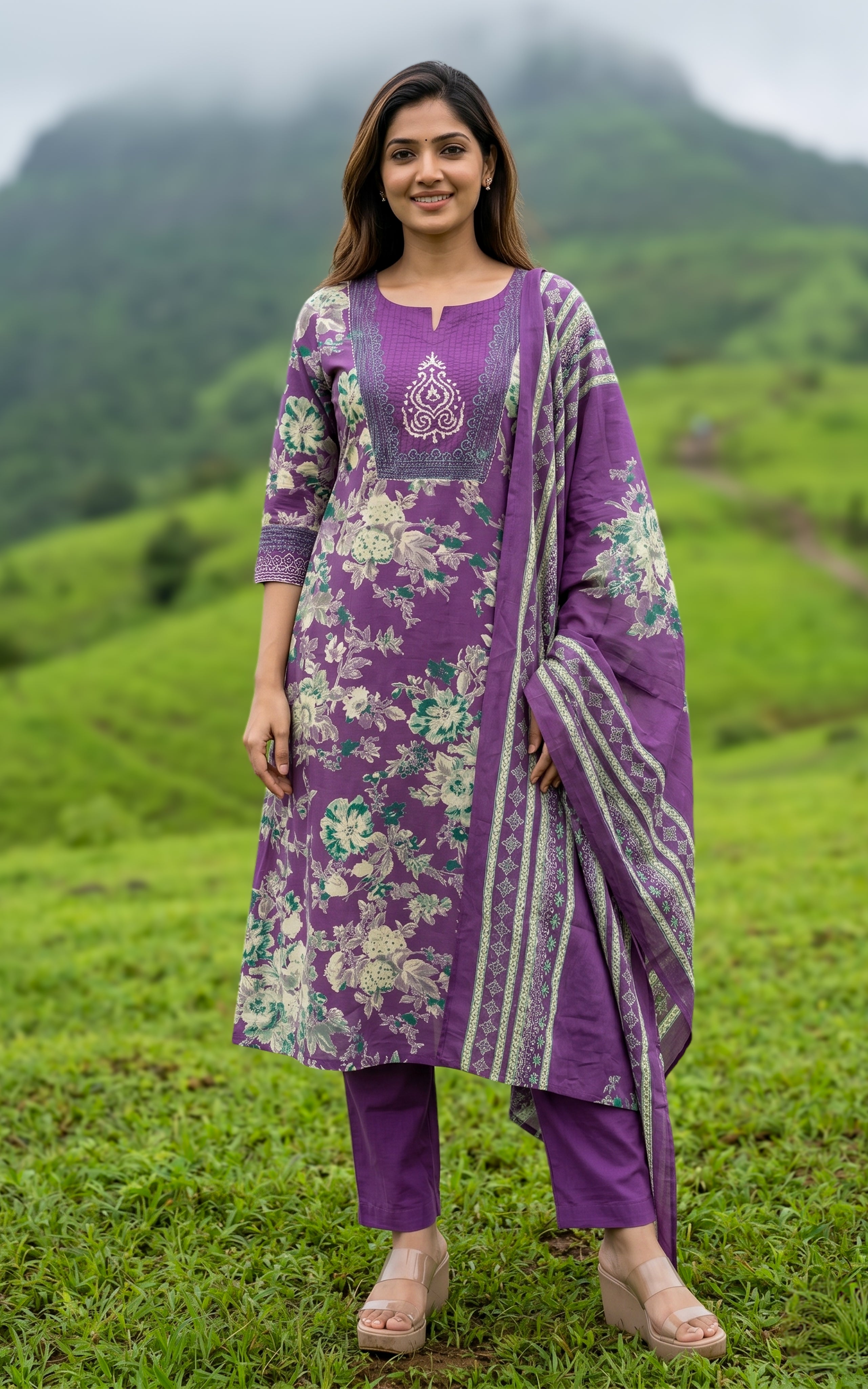 Sharla E (Kurti+Pant+Dupatta)