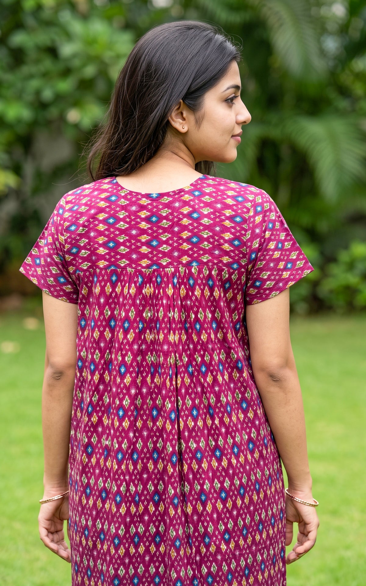 Cotton Straight Fit Nighty-165SS3B