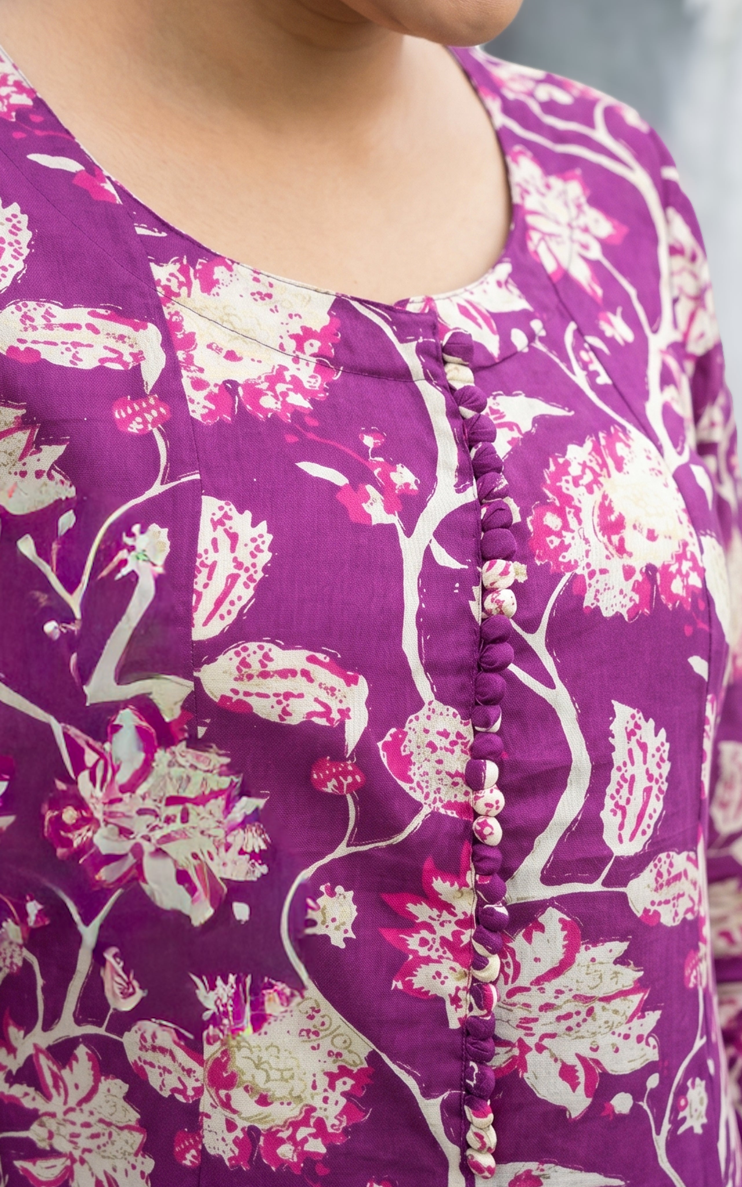 Plum stylish Aline kurti for women