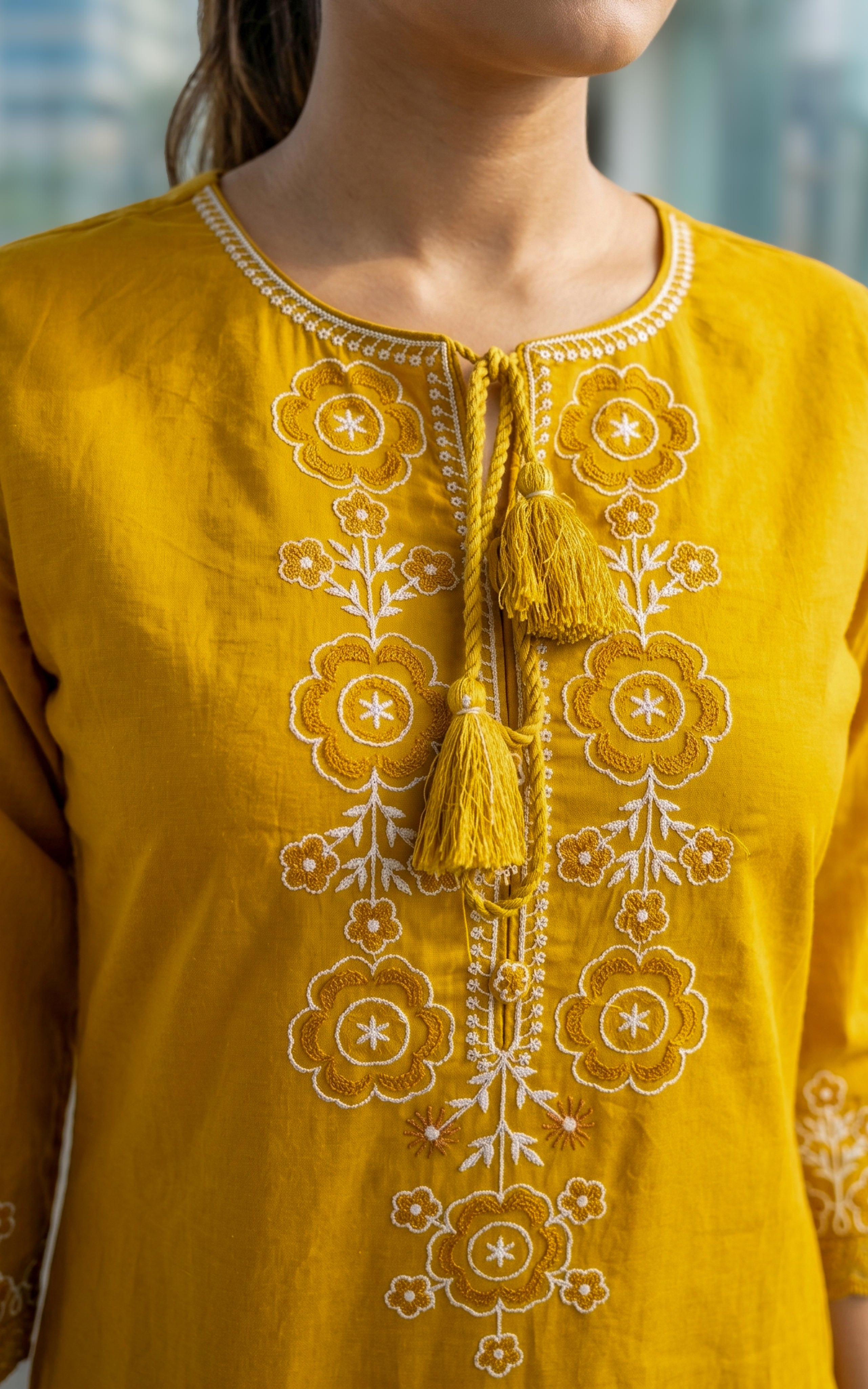 Breathable cotton summer kurti for women