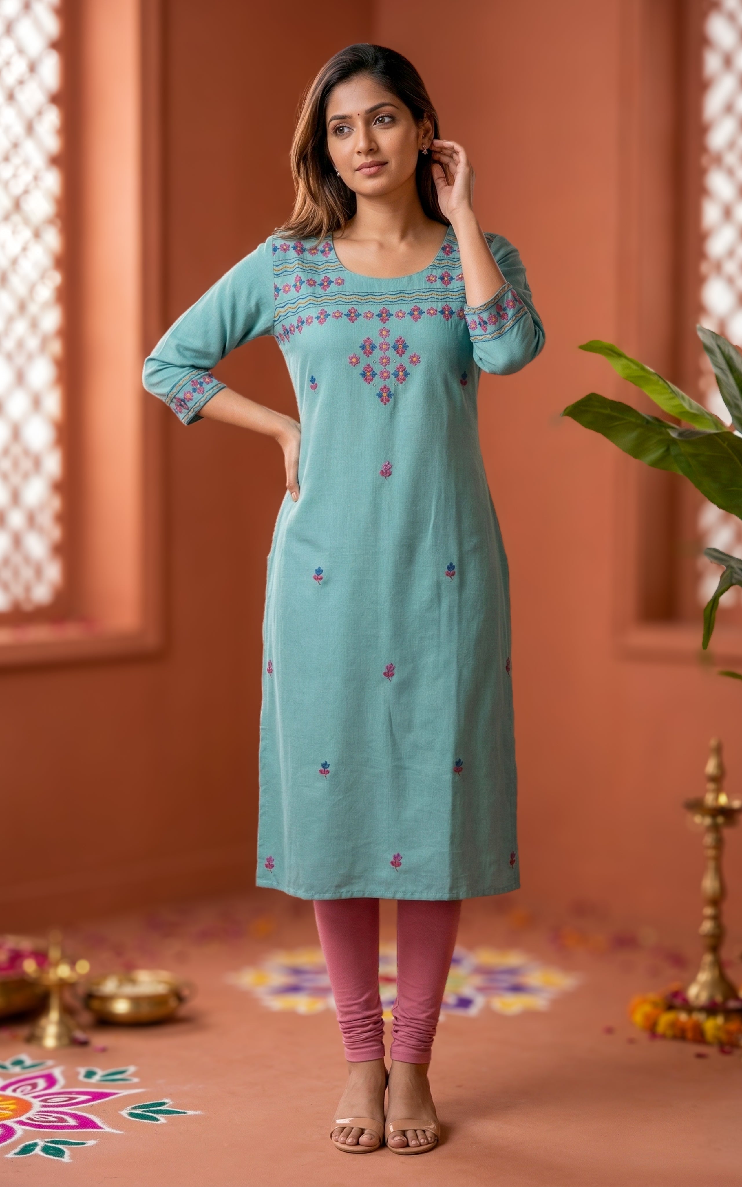 Lashitha Dusty Teal