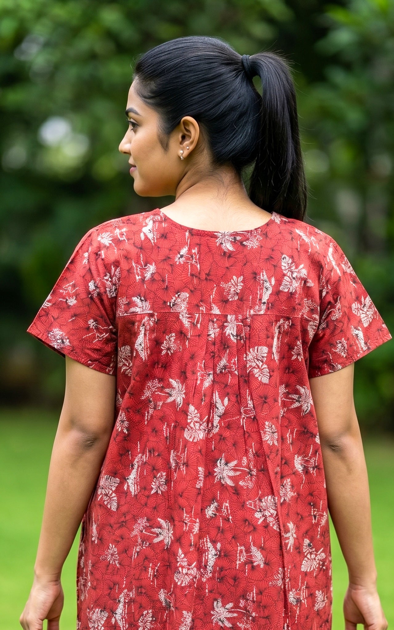 Cotton Straight Fit Nighty-162SS19