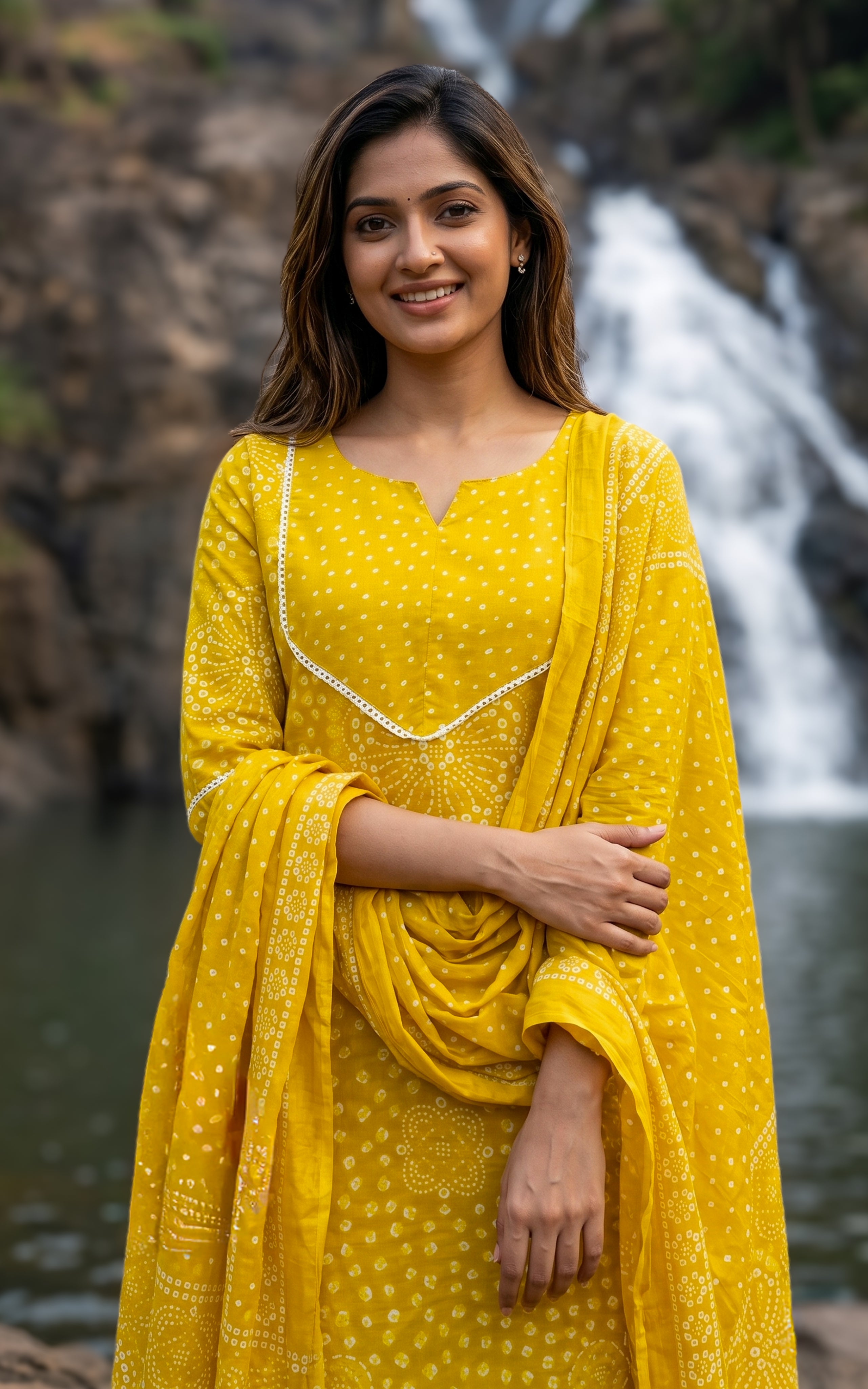 Casual wear cotton kurti set for women
