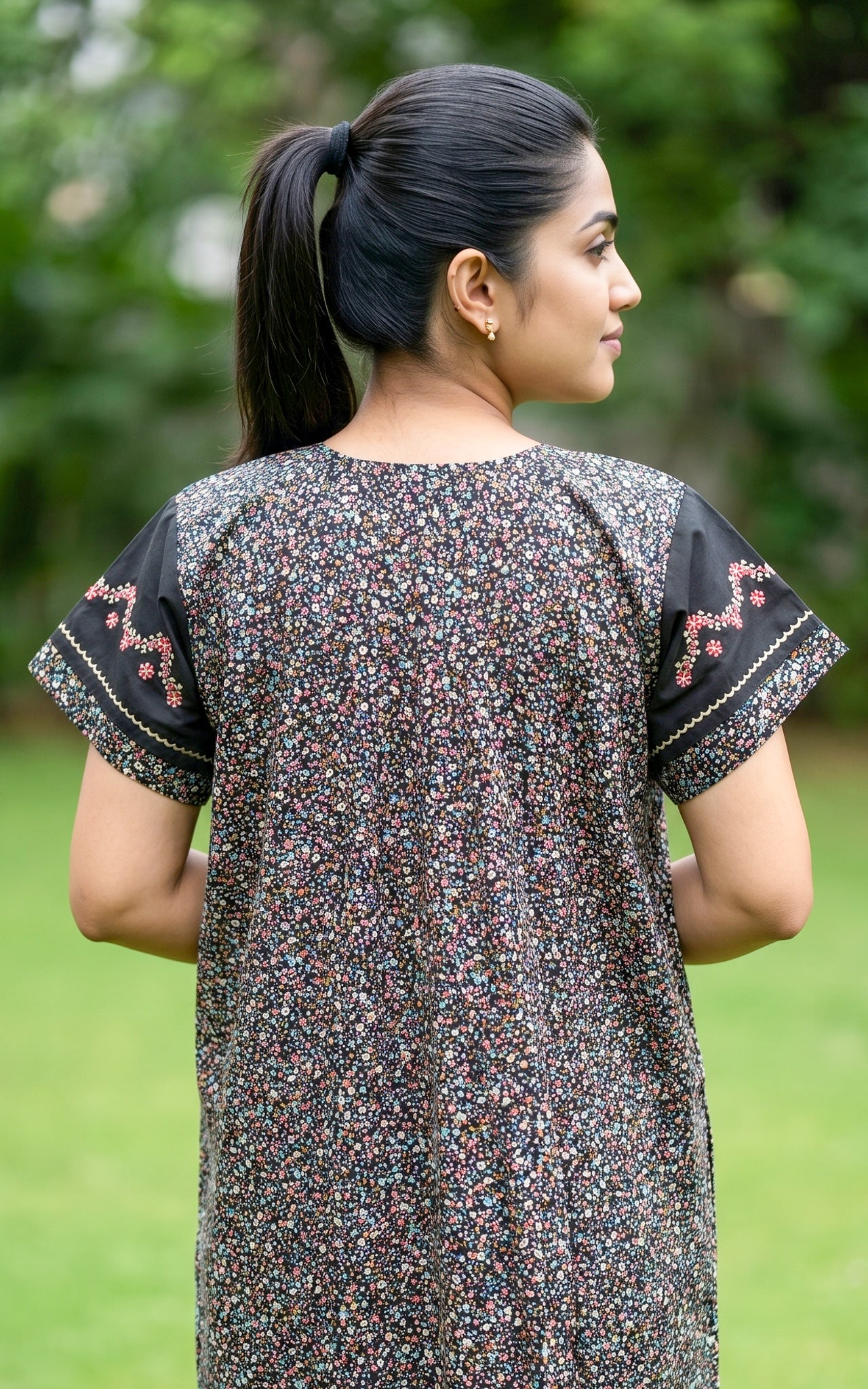 Cotton Straight Fit Nighty-162SS13A