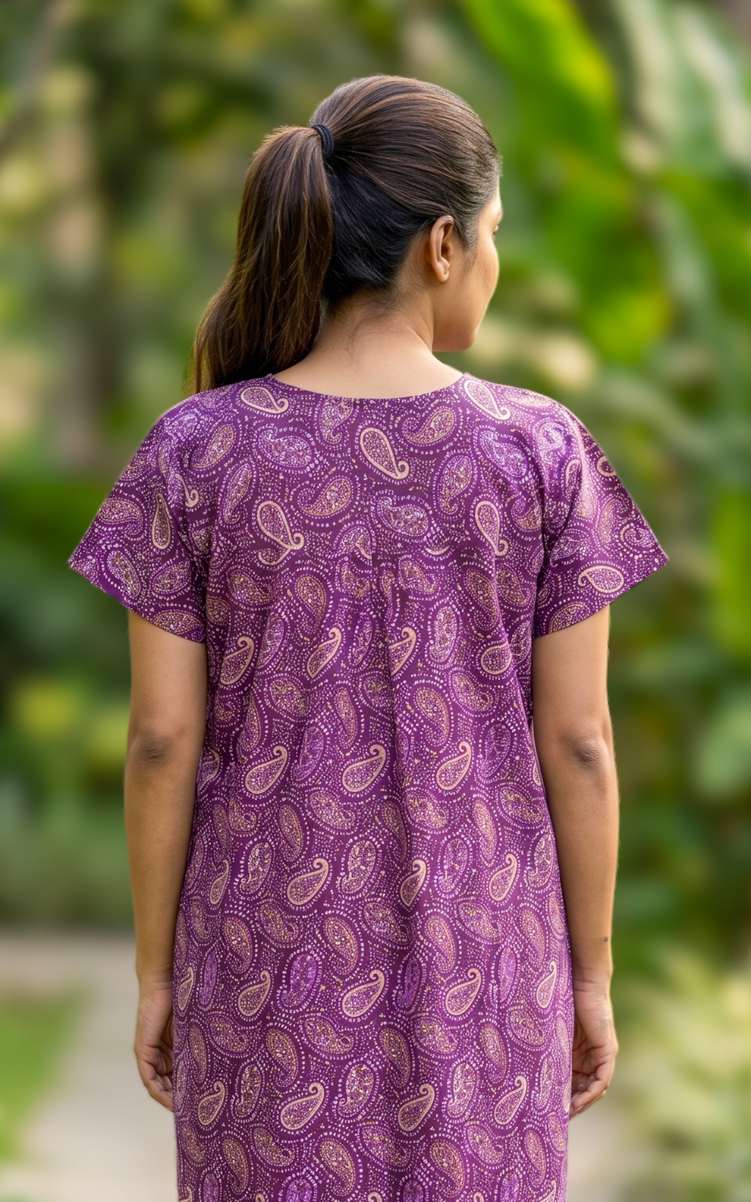 Cotton Straight Fit Nighty-160SS13B