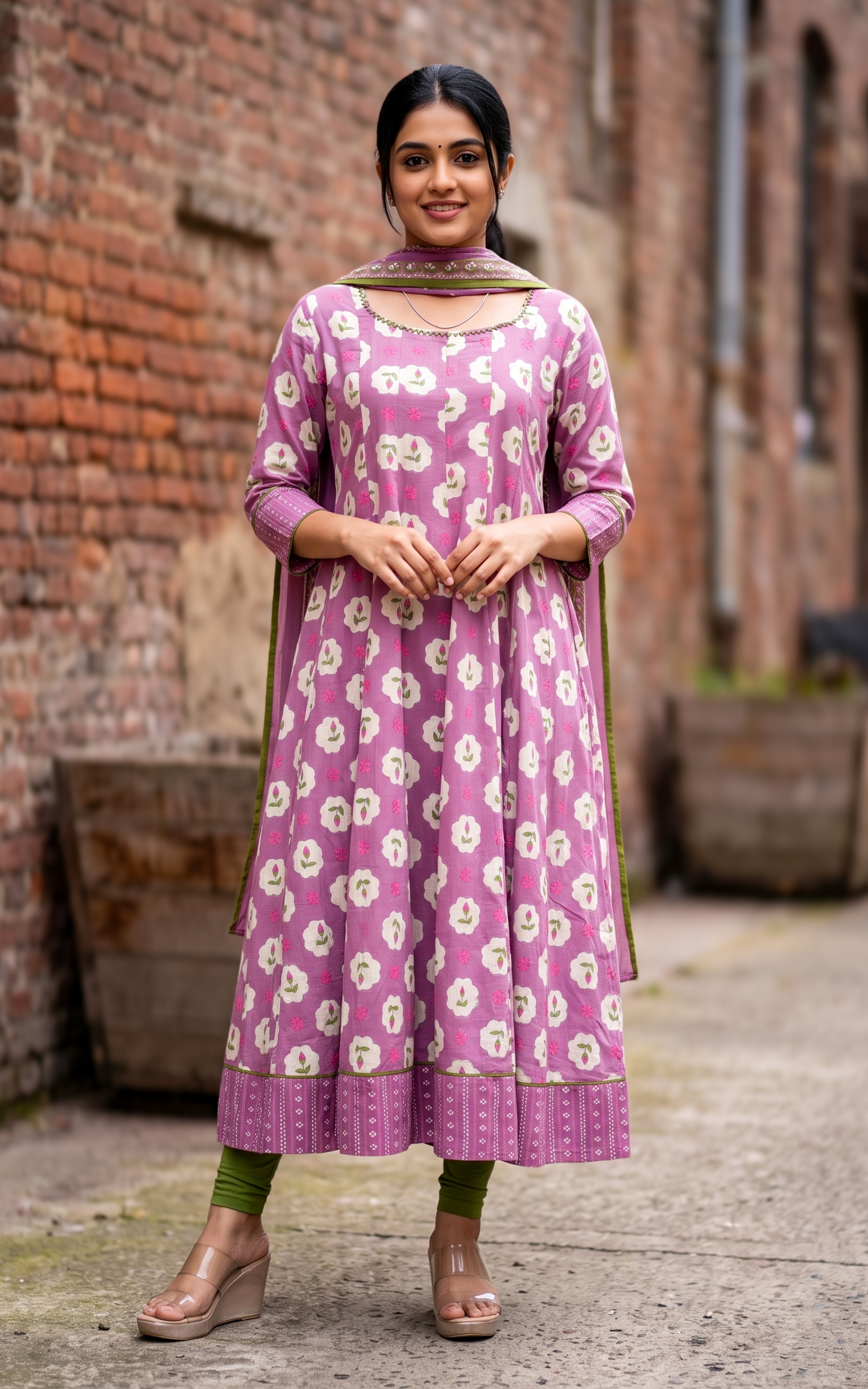 Takasha Onion Pink (Kurti+Dupatta)