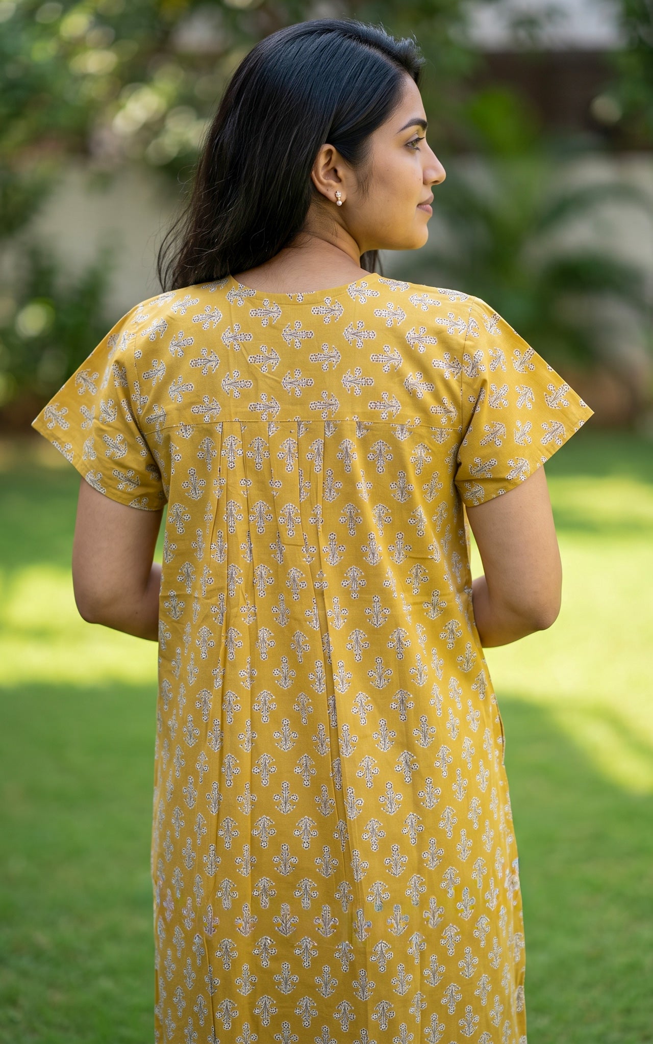Cotton Straight Fit Nighty-163SS4A