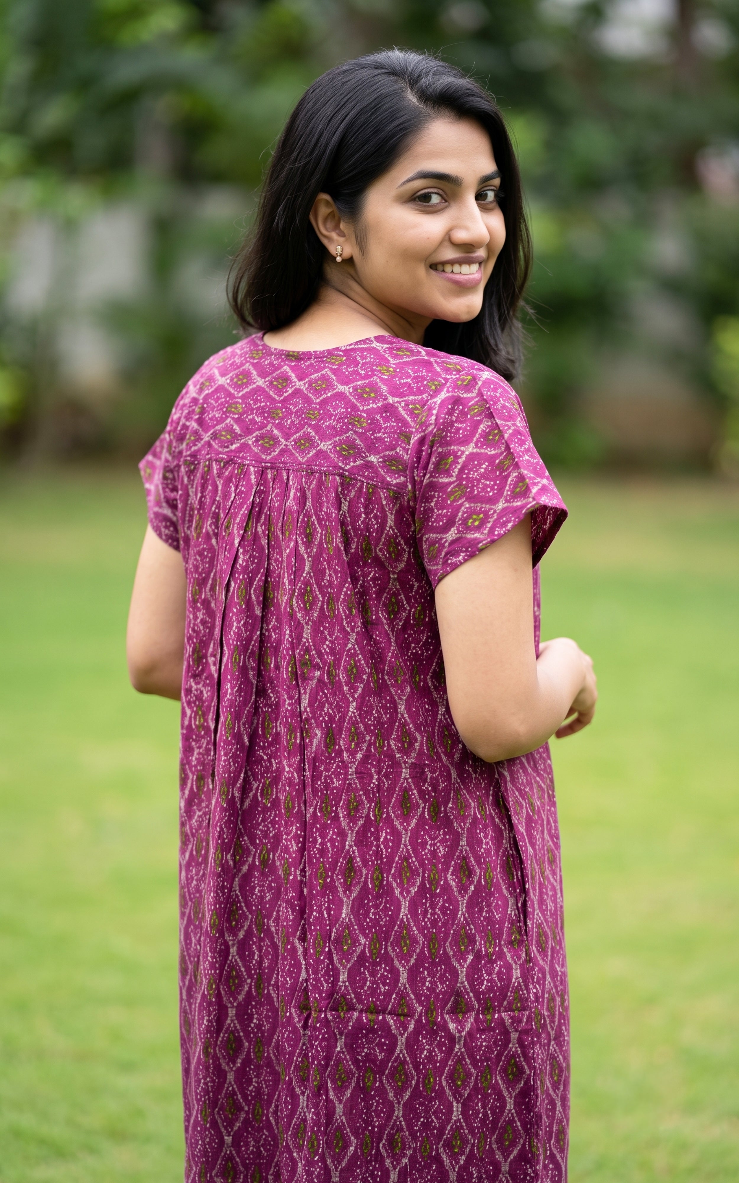 Cotton Straight Fit Nighty-164SS8A