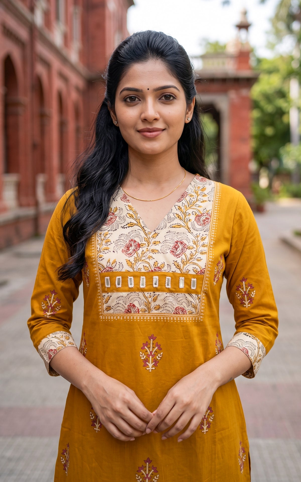 Vedhika Mustard (Kurti+Pant)