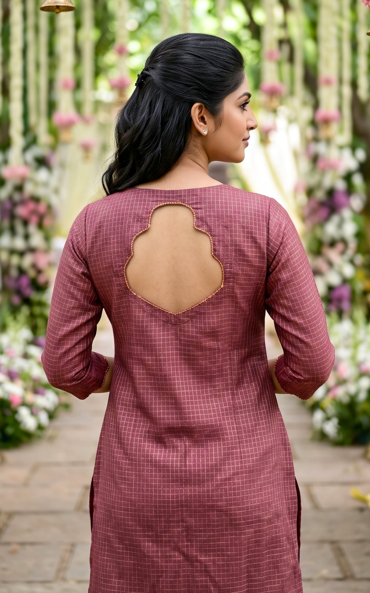 Narumugai Dusty Rose (Kurti+Dupatta)