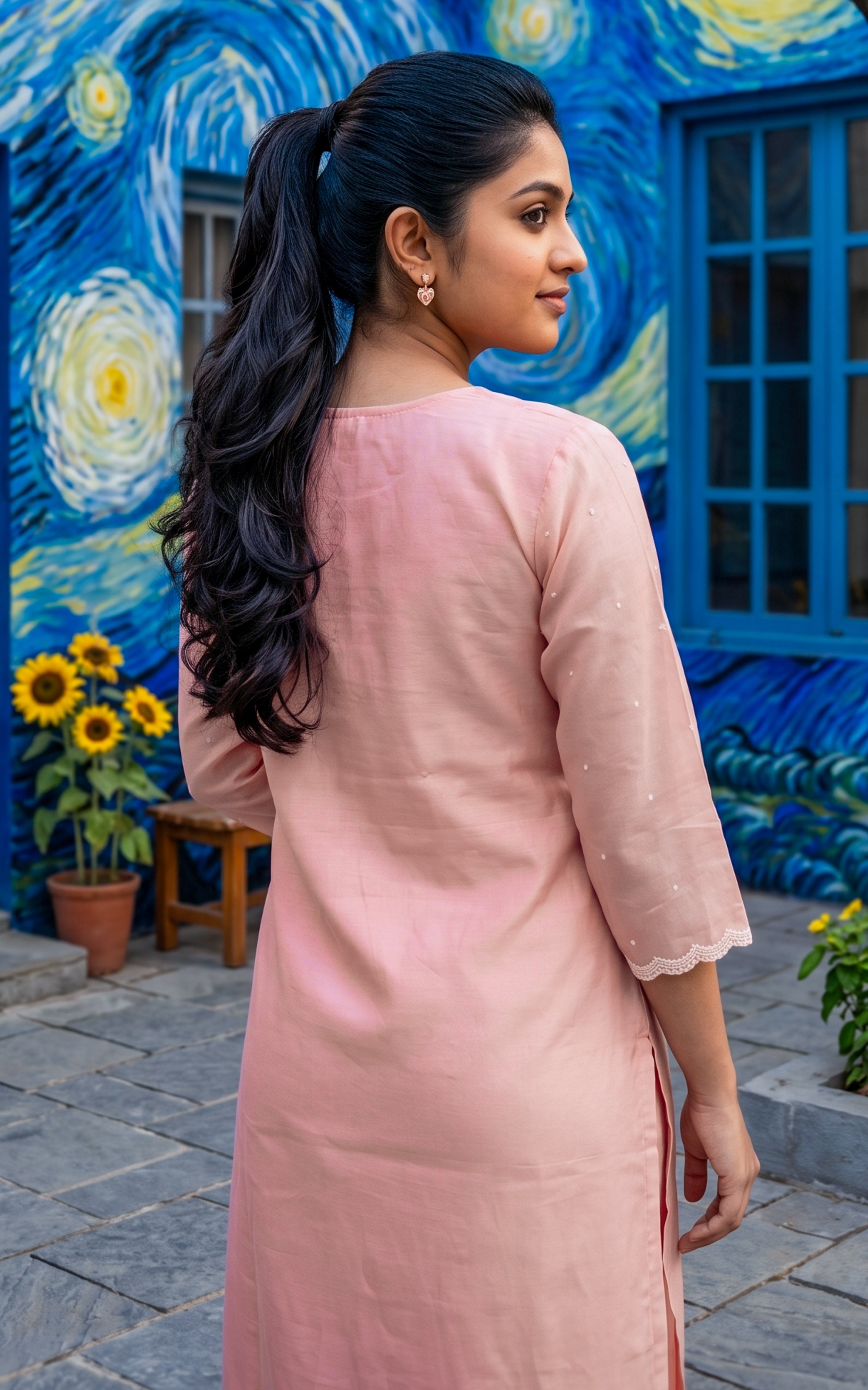 Maadhu Pink (Kurti+Pant+Dupatta)