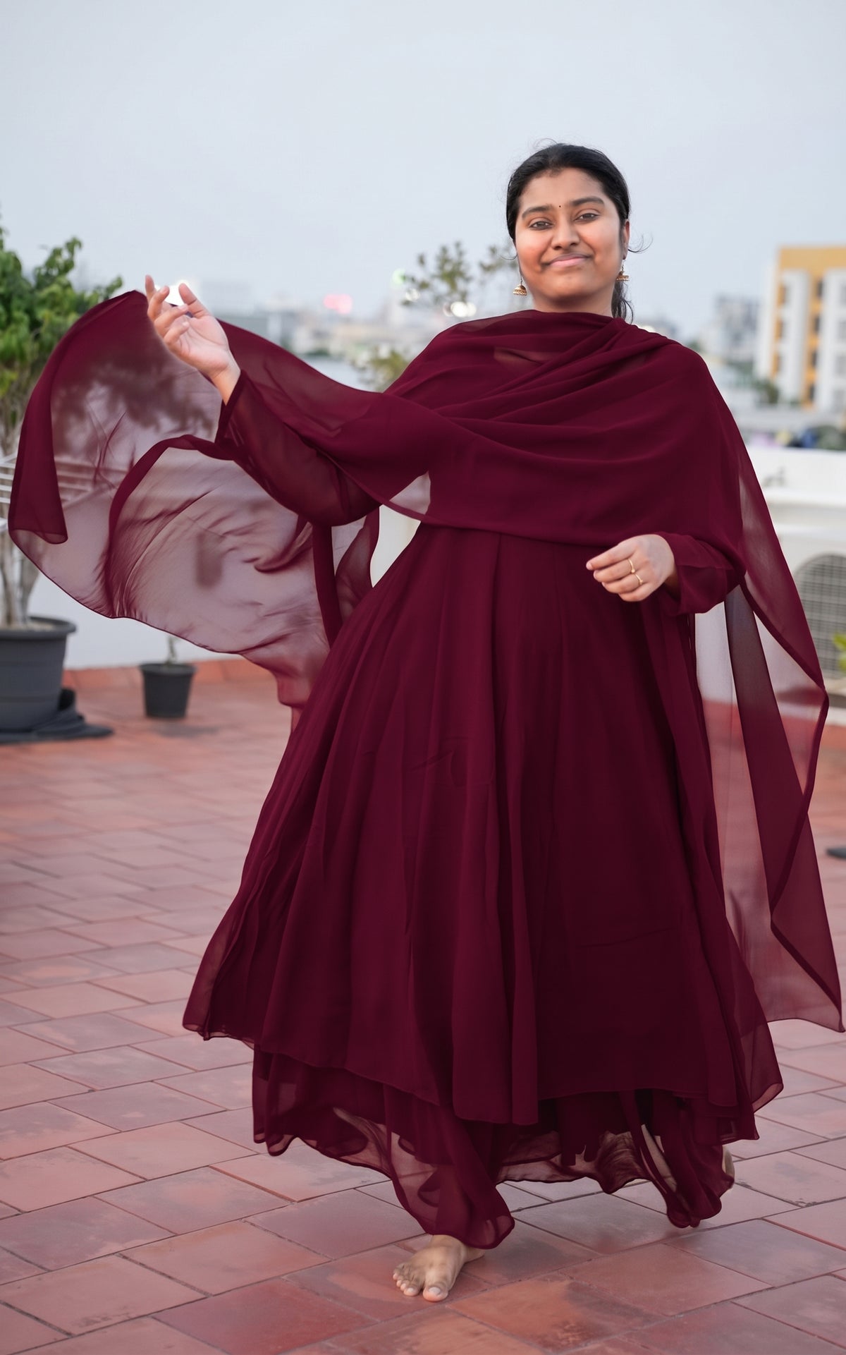 Kadhalar Dhinam Inspired D (Kurti+Pant+Dupatta)