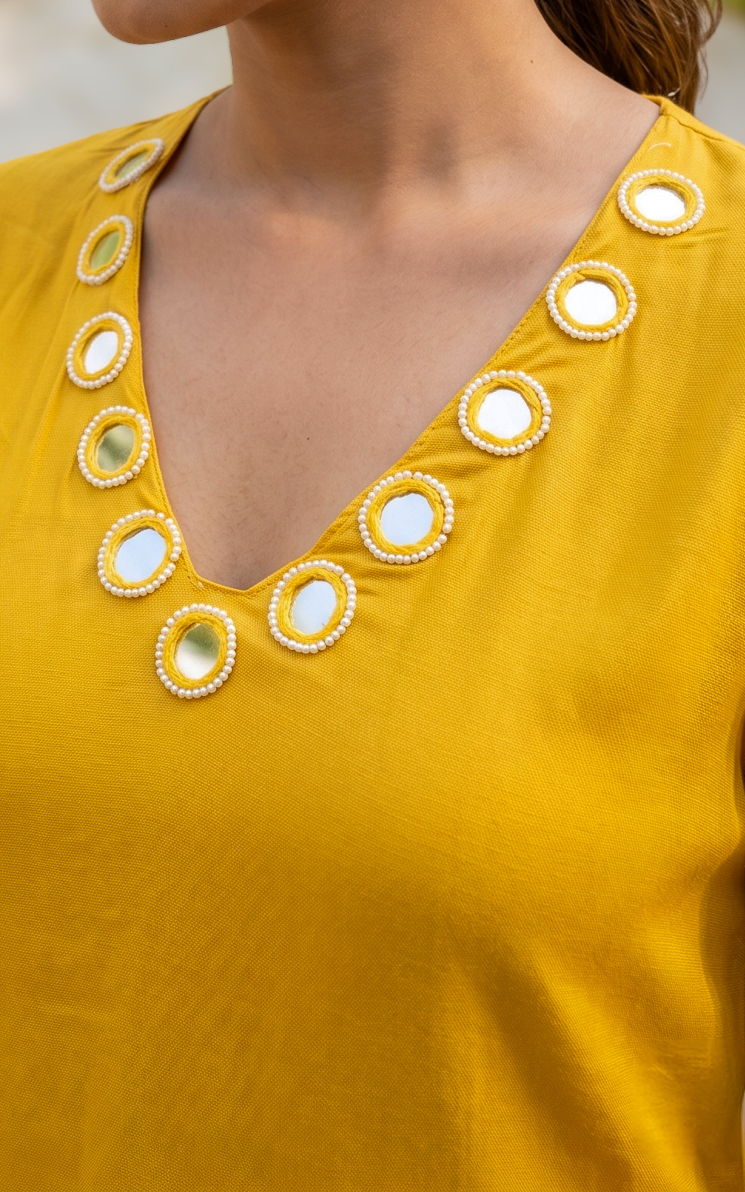 Daily Wear Mango Silk Kurti Women