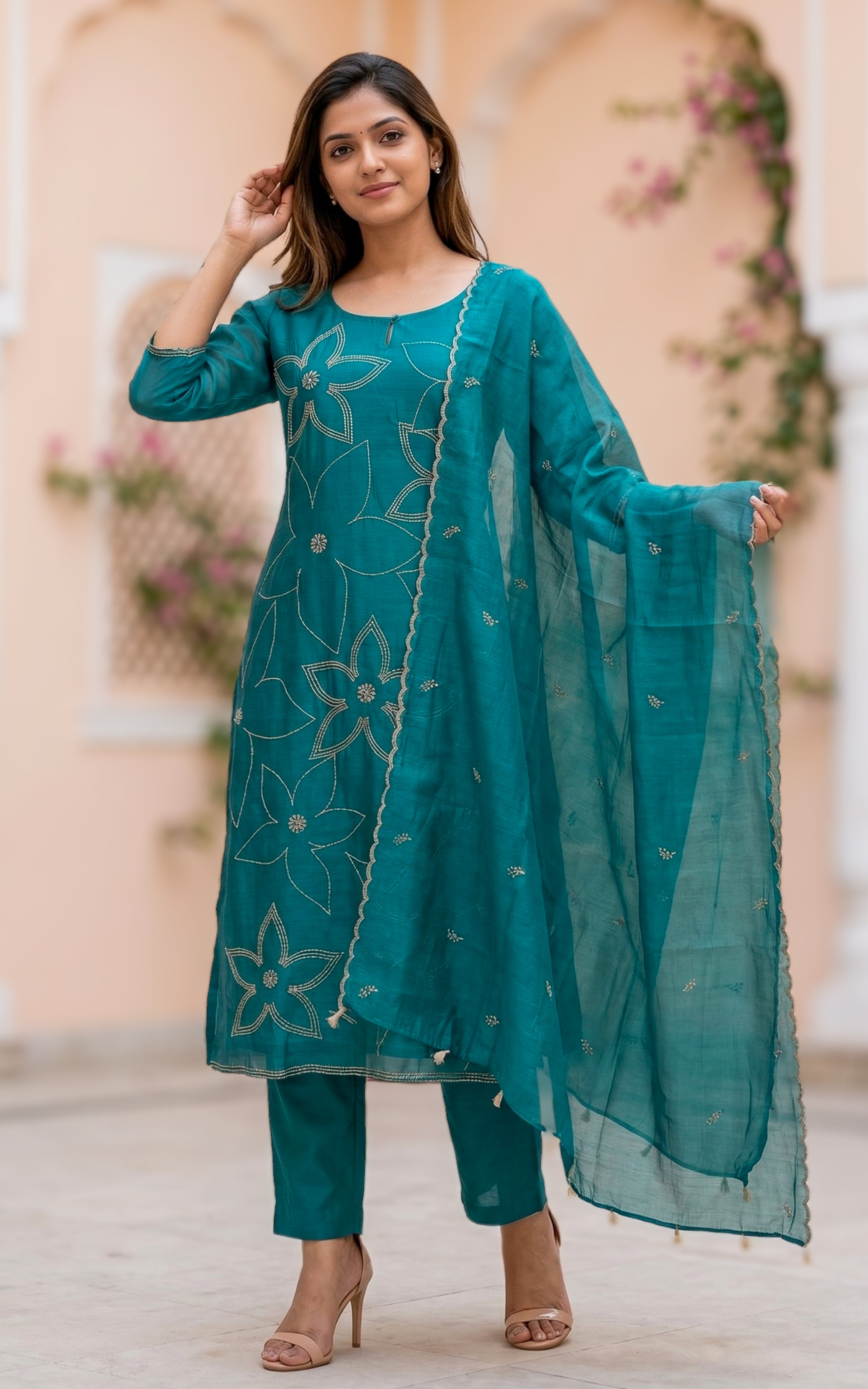 Roshni (Kurti+Pant+Dupatta)