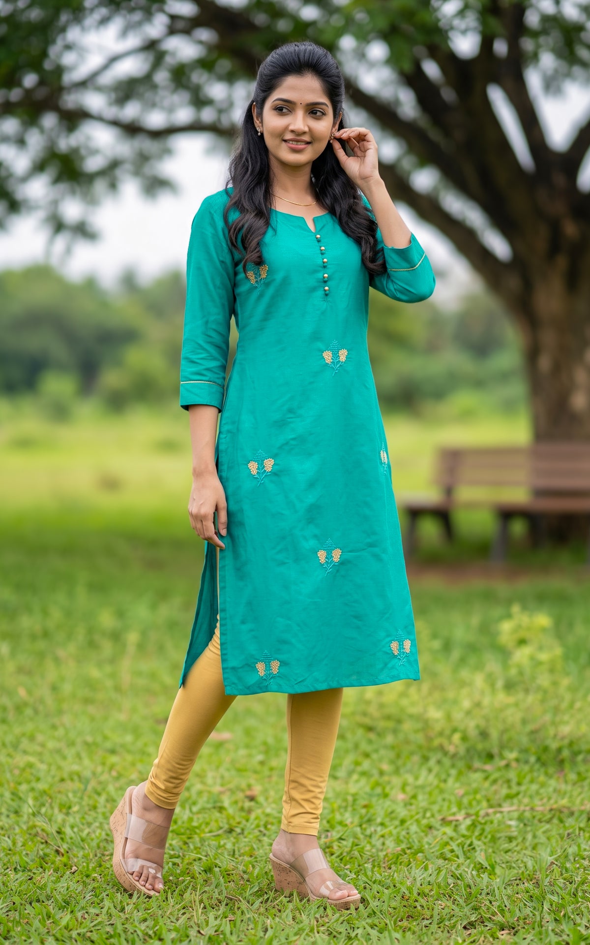 Yashodha Teal Blue