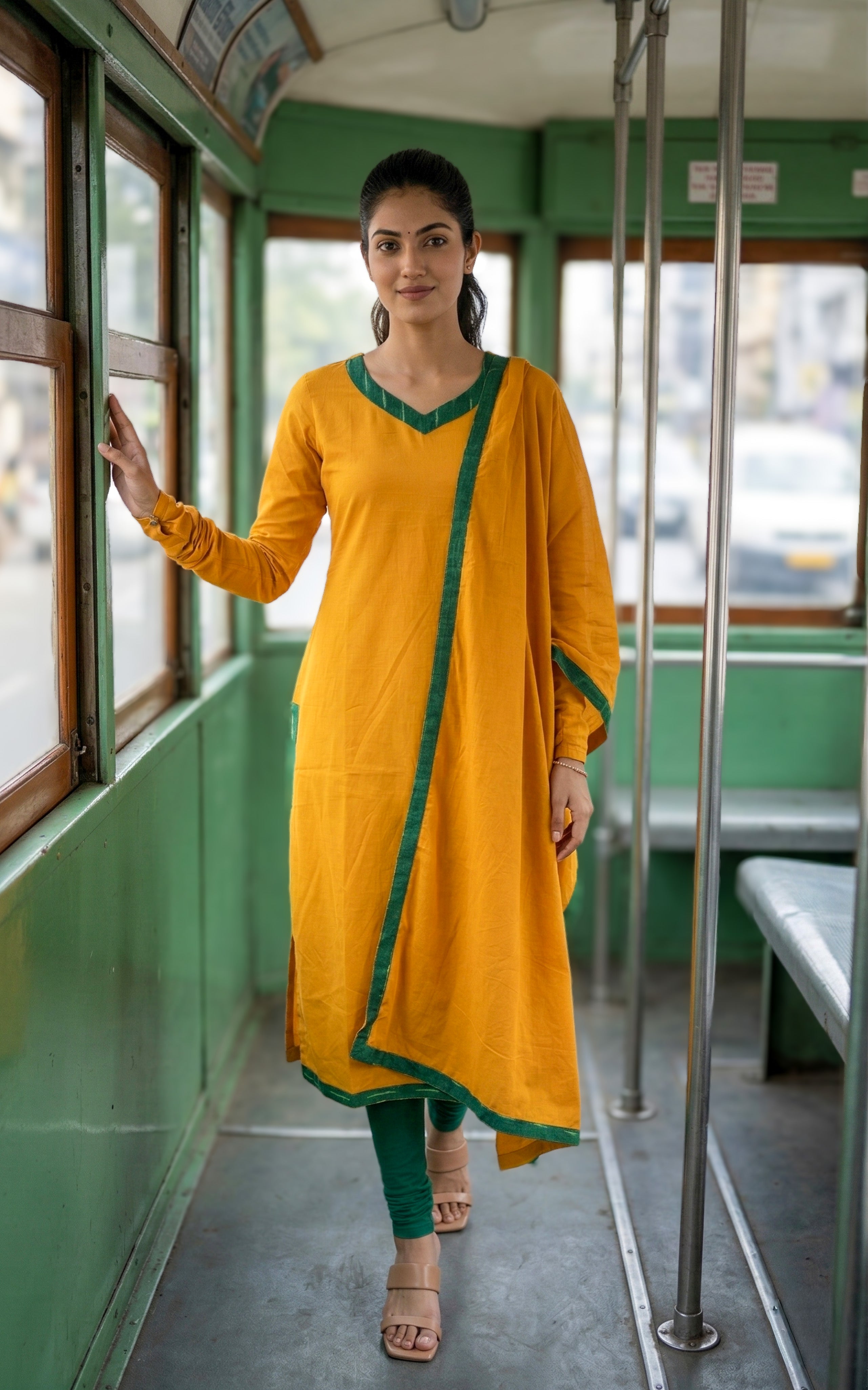 Parthen Rasithen 1  (Kurti+Dupatta)