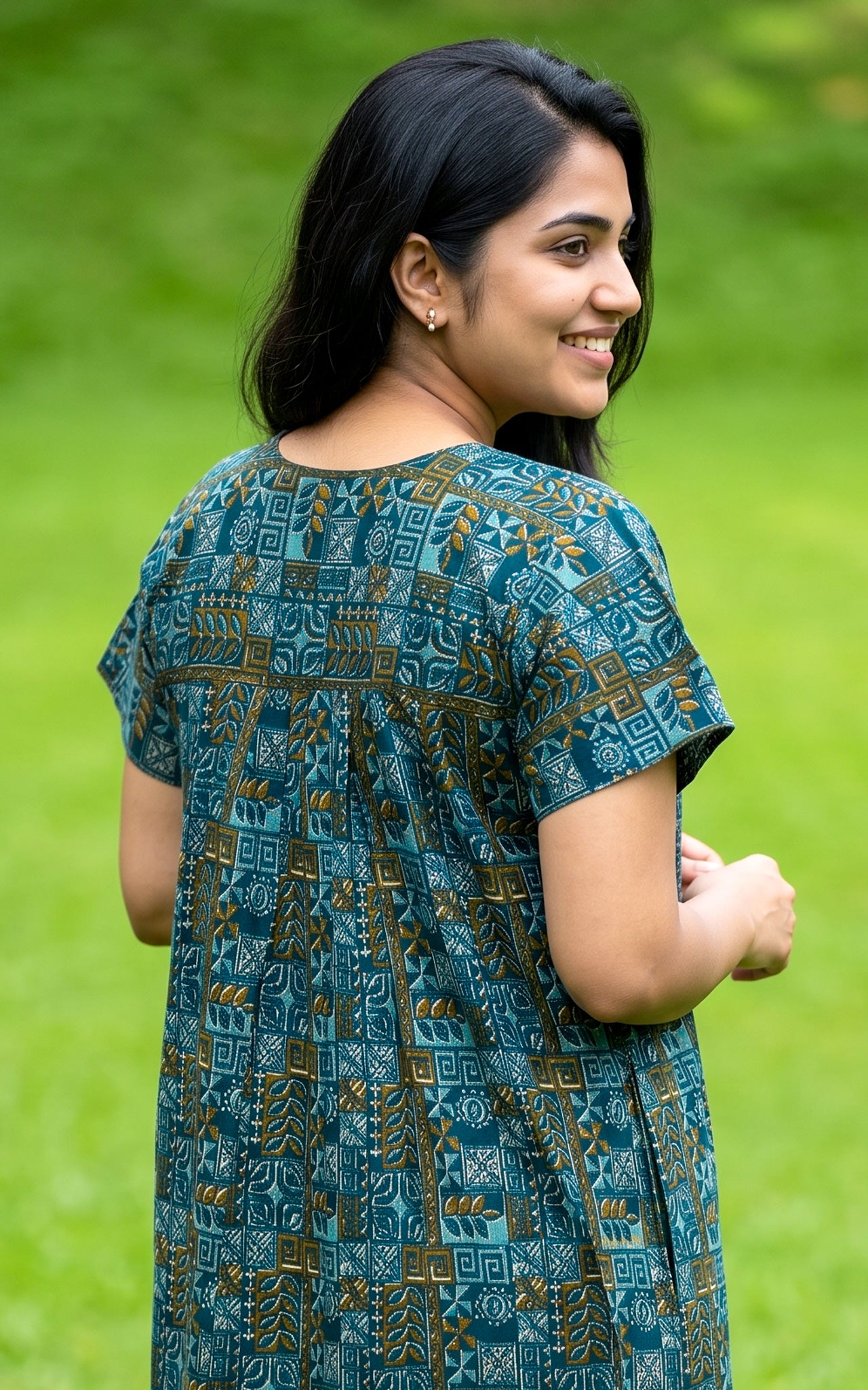 Cotton Straight Fit Nighty-163SS3