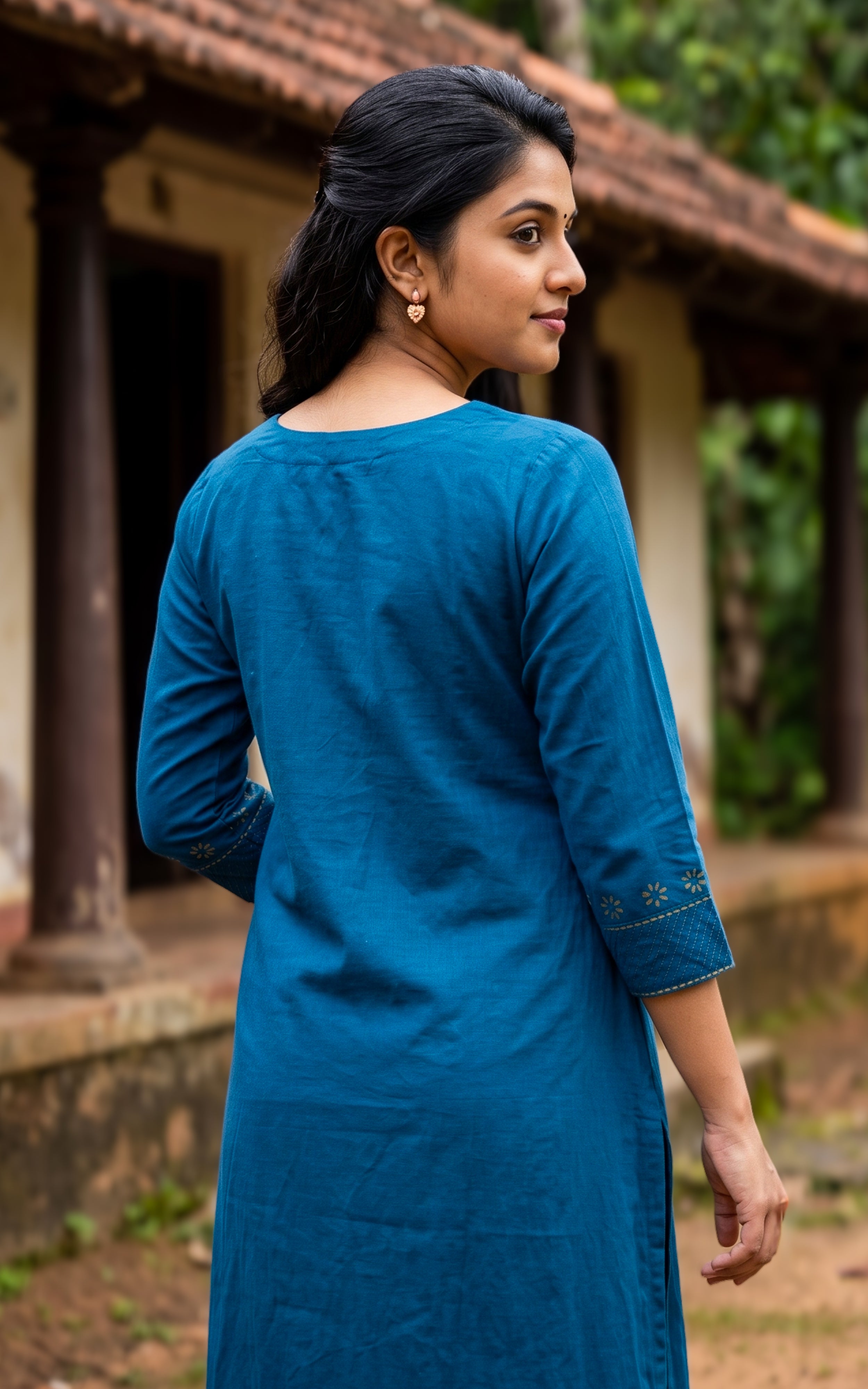 Masani Teal (Only Kurti)