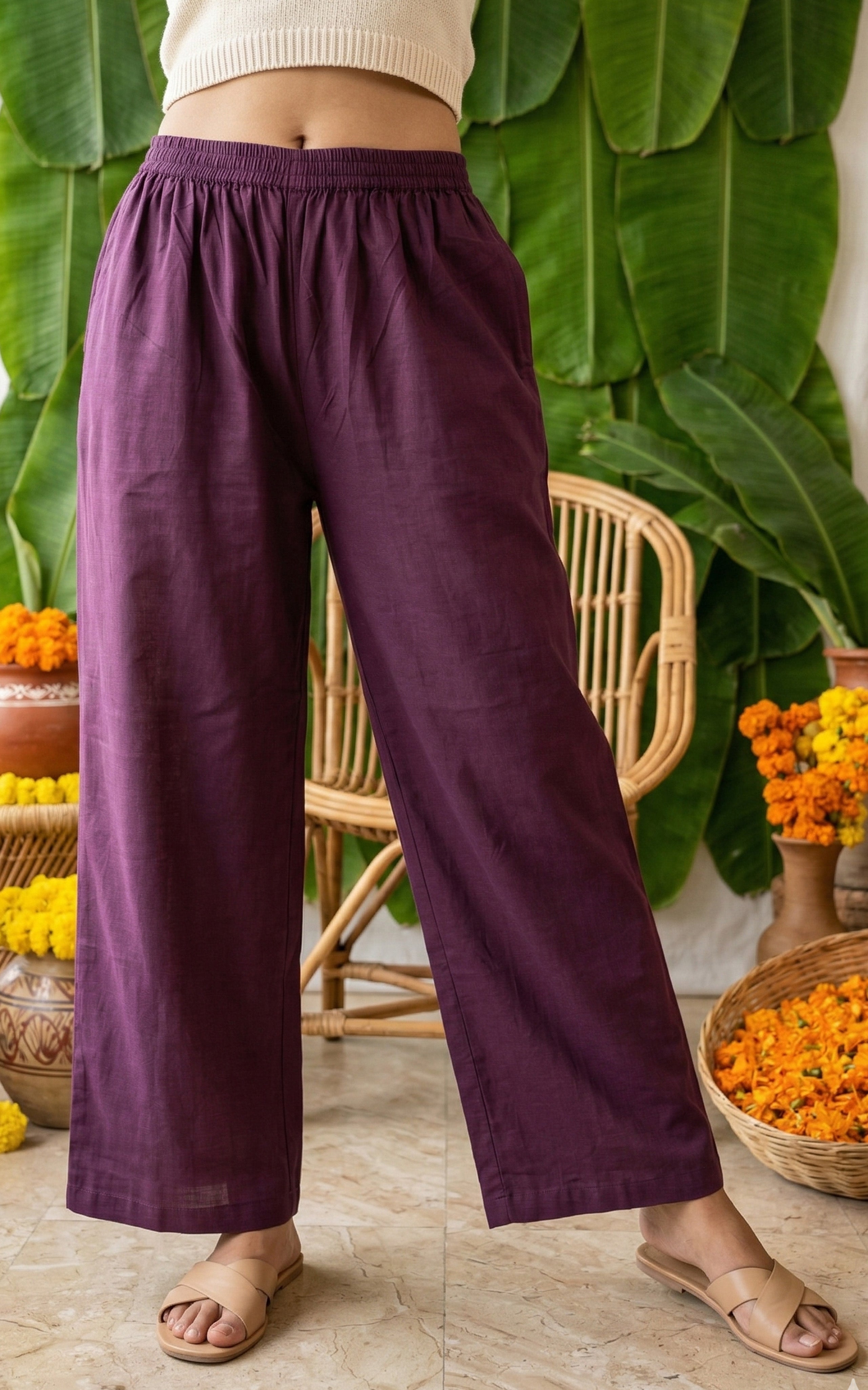 Palazzo Pant Plum