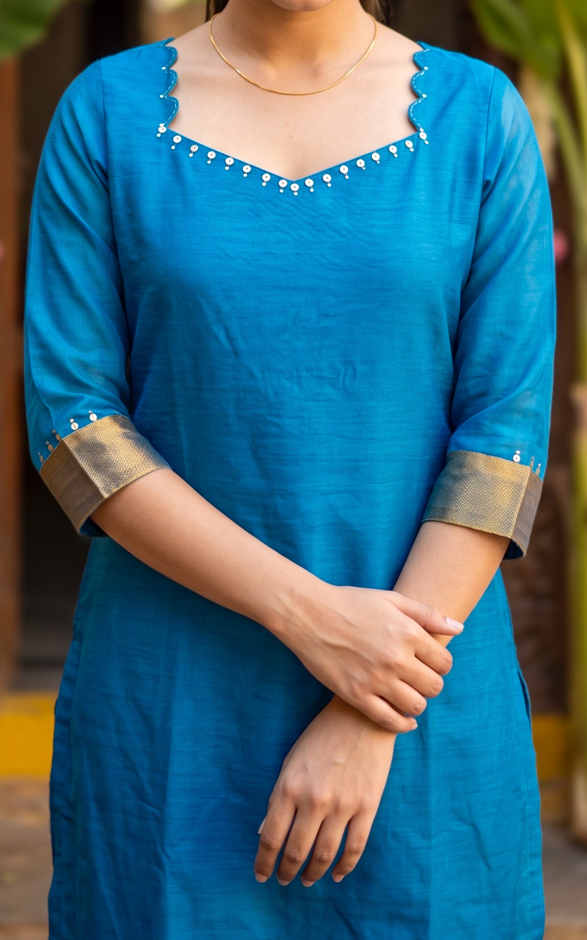 Naseema Blue (Kurti+Dupatta)