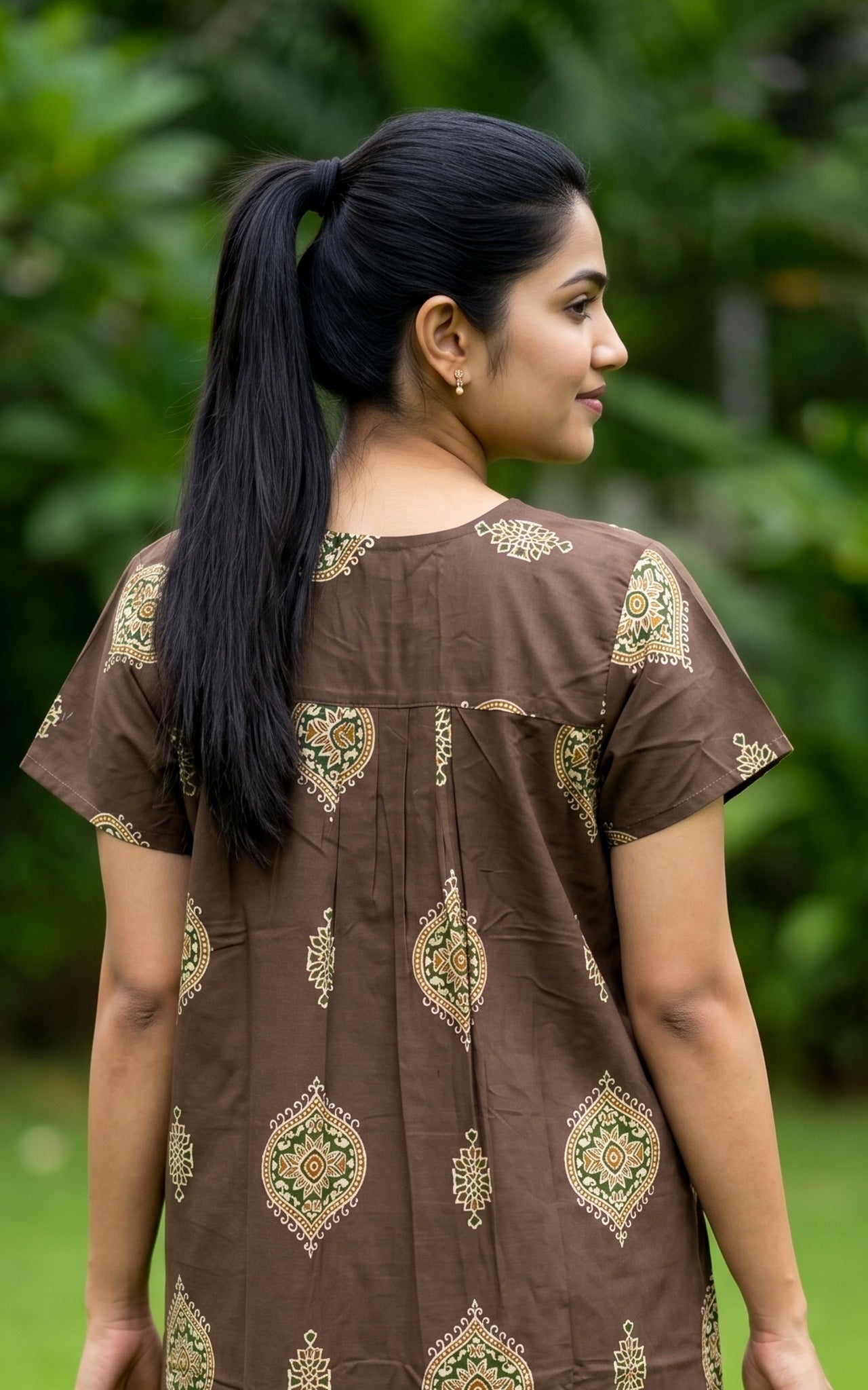 Cotton Straight Fit Nighty-162SS16
