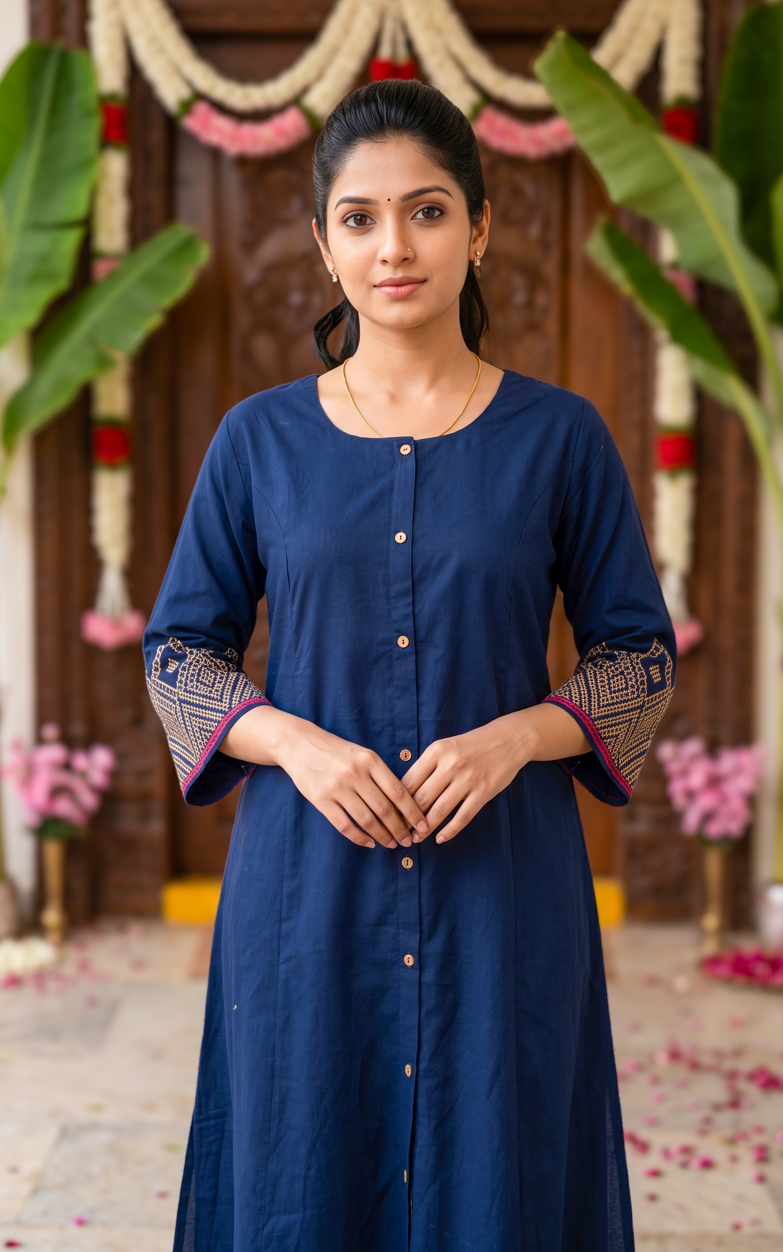 Joshna Navy Blue (Kurti+Pant)