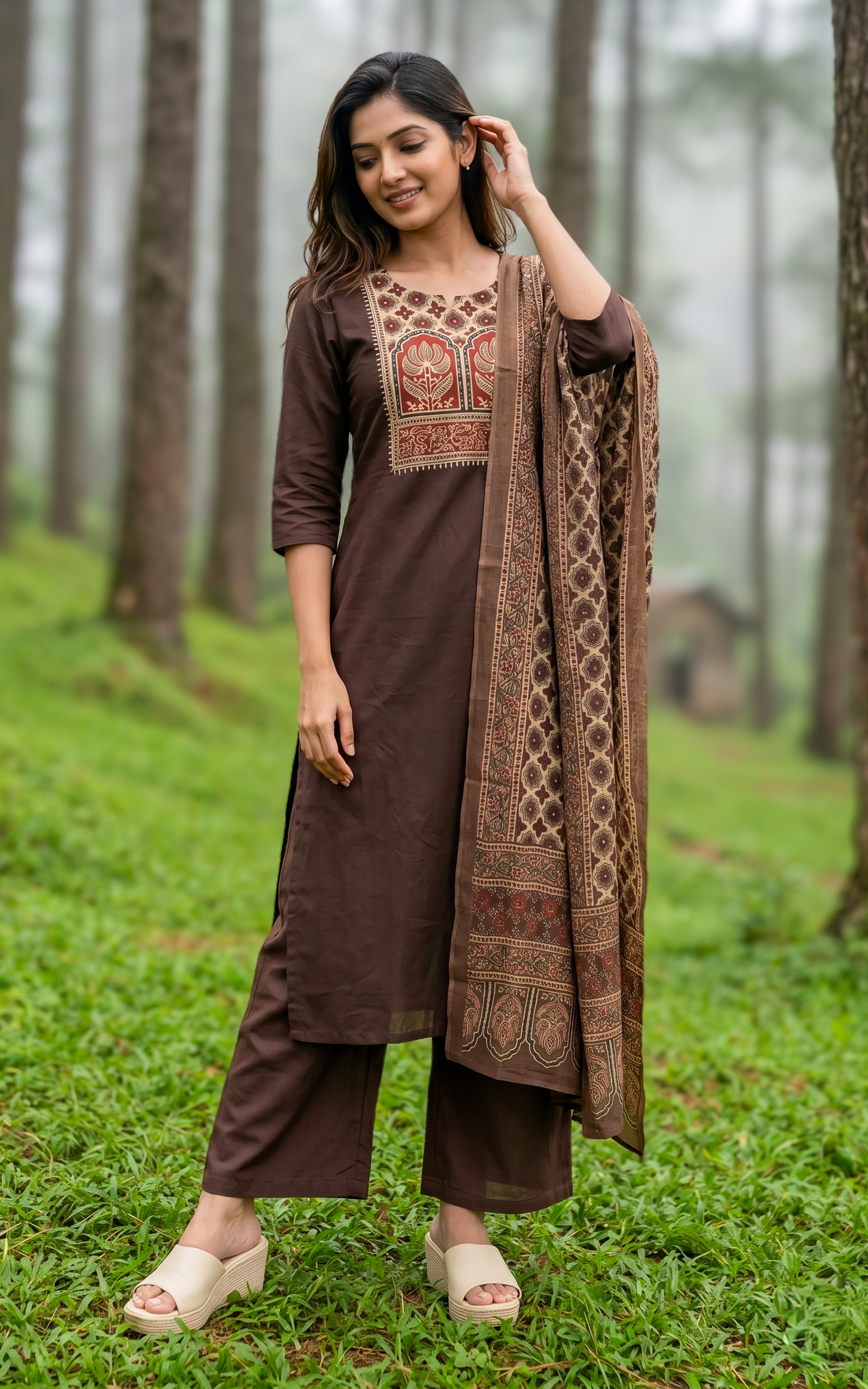 Poovarasam (Kurti+Pant+Dupatta)