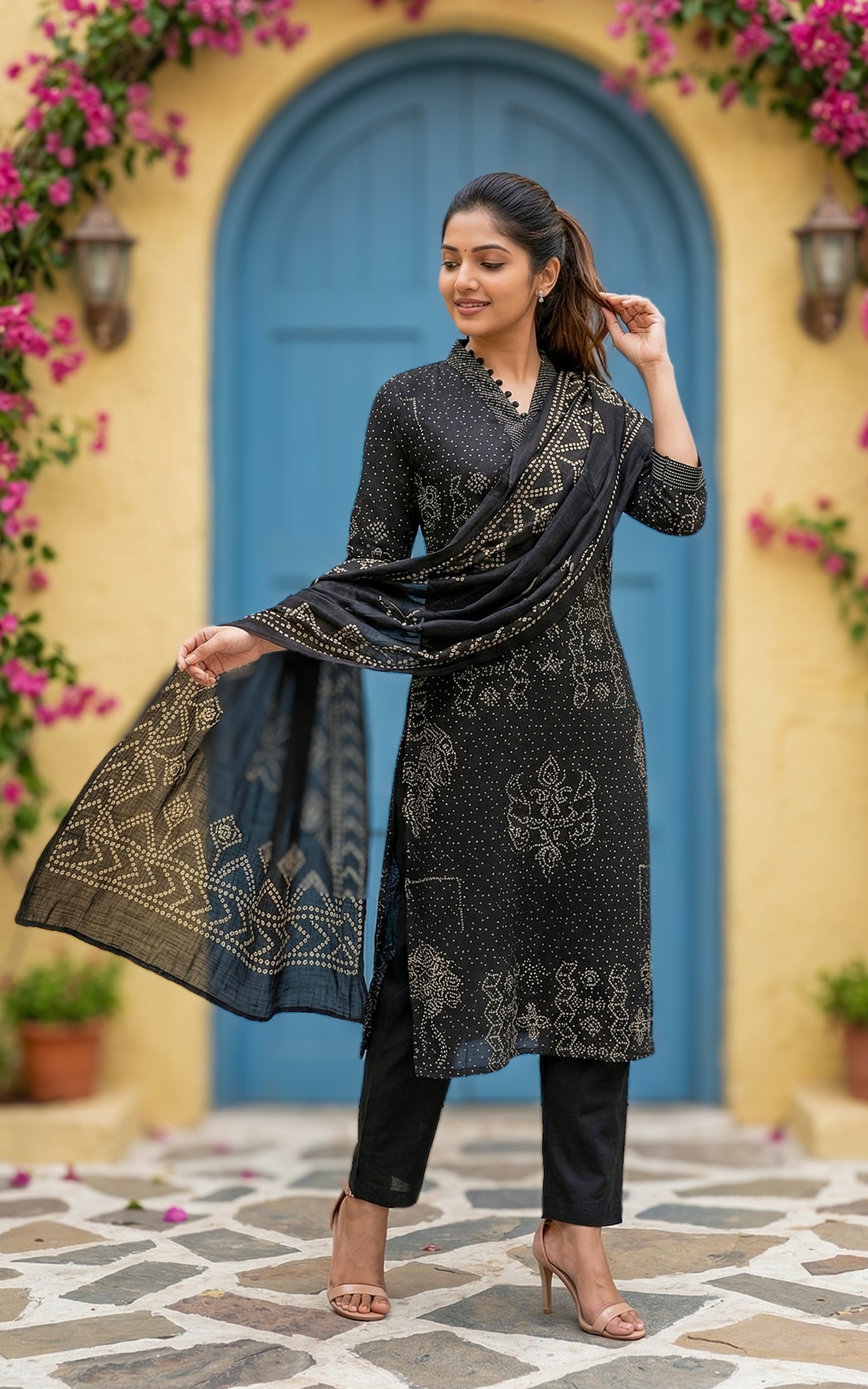 Office wear comfortable cotton kurti with straight pant