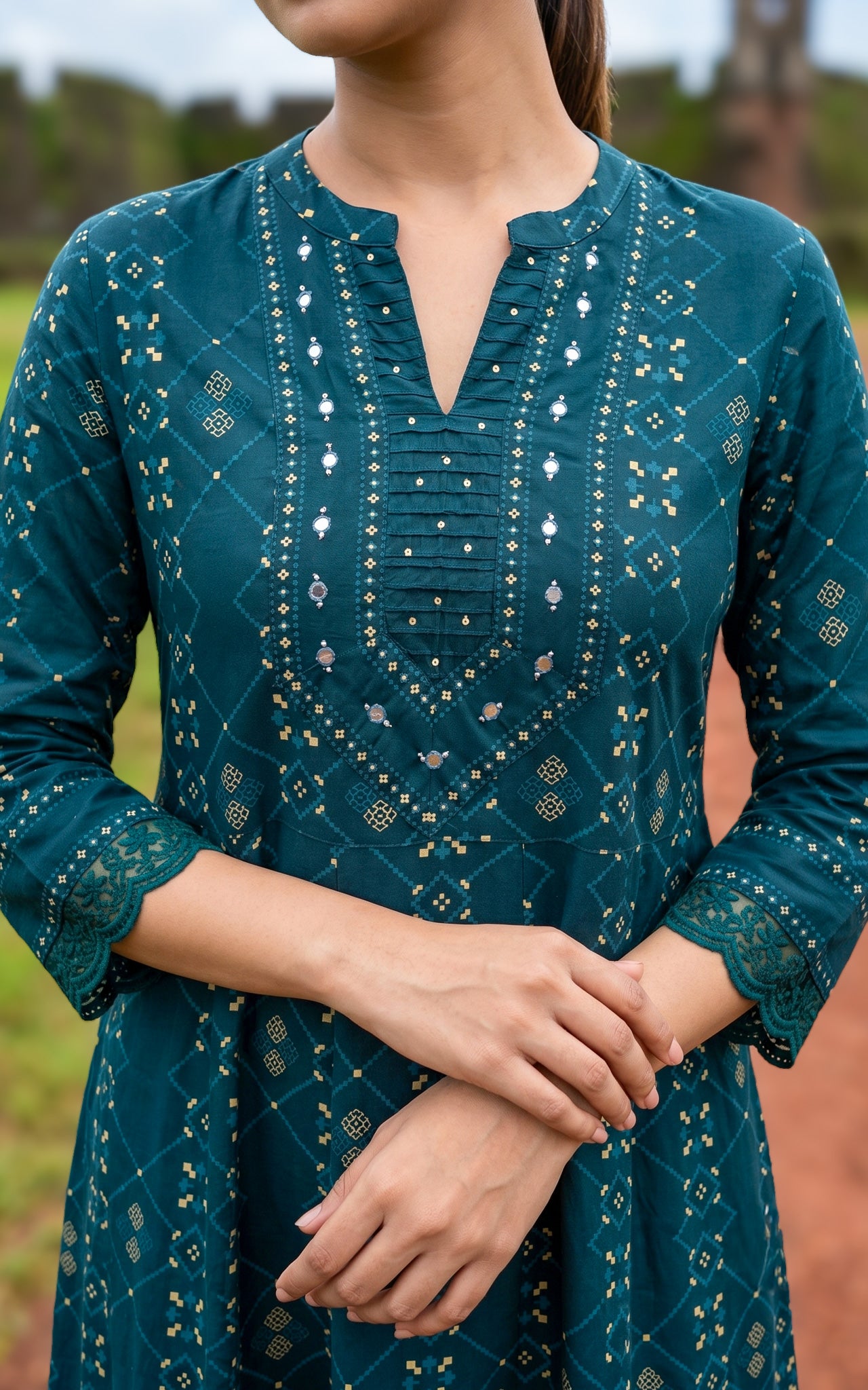 Yashmitha B (Kurti+Pant+Dupatta)
