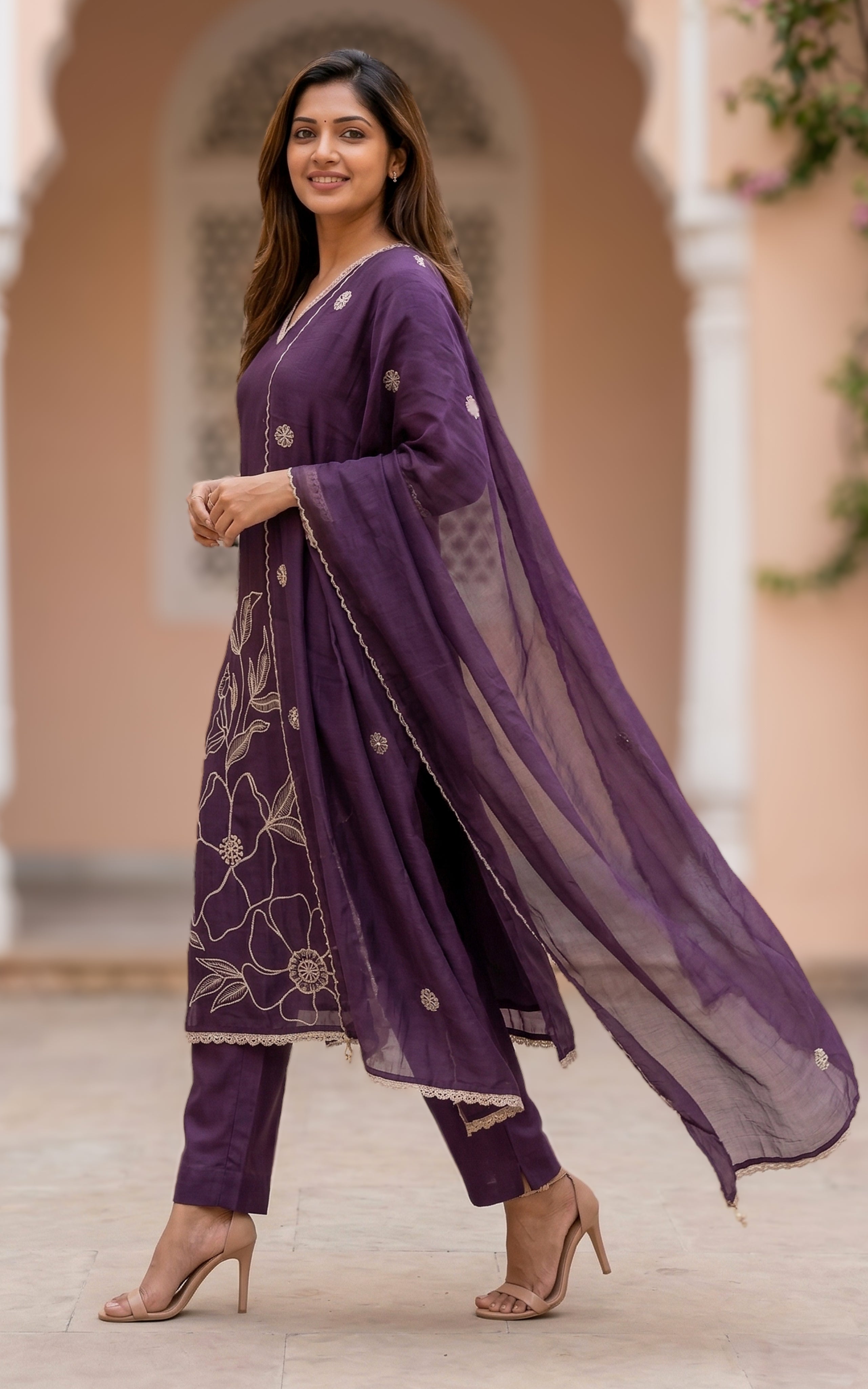 Rithanya (Kurti+Pant+Dupatta)