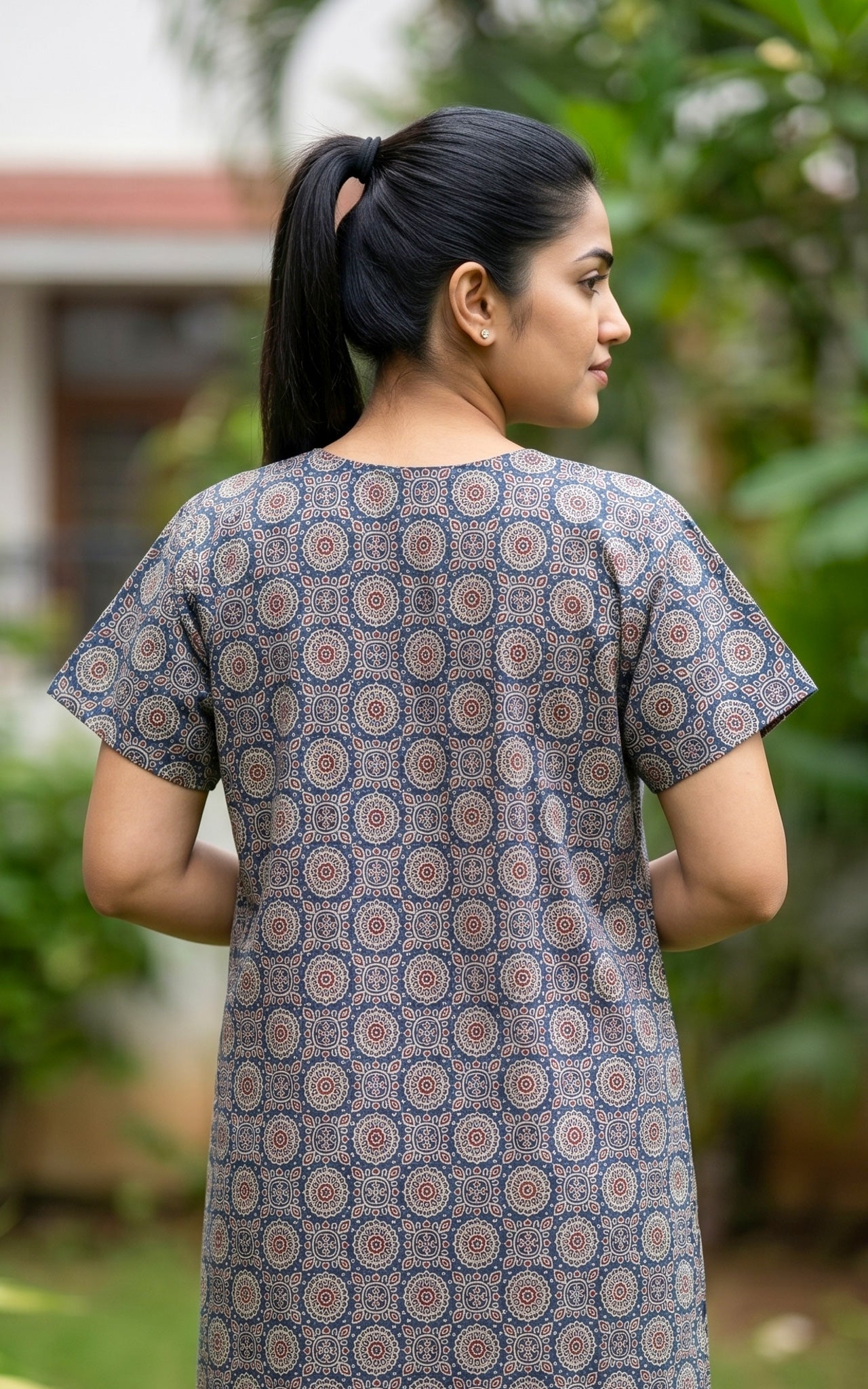 Cotton Straight Fit Nighty-162SS7