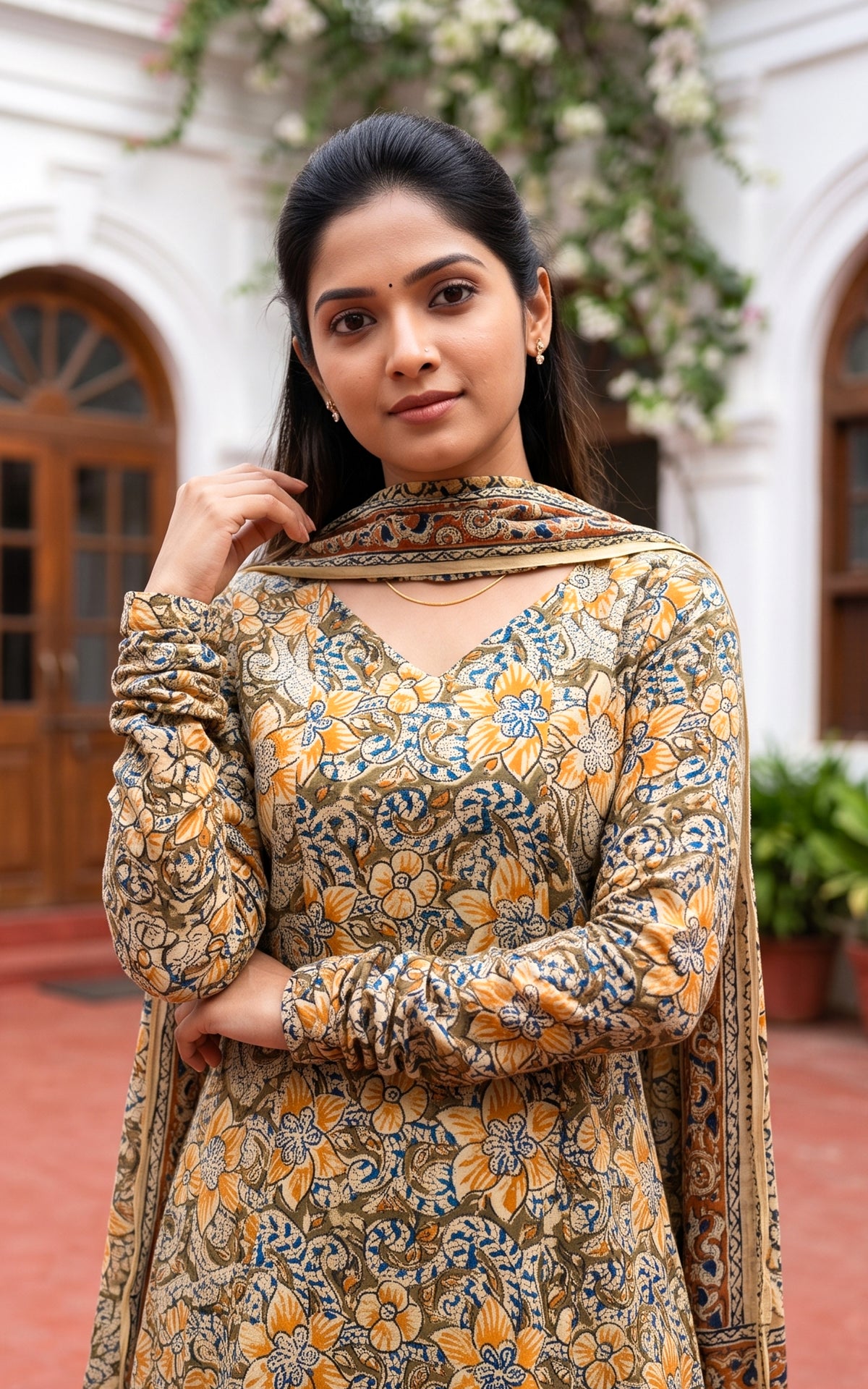 Nimmiya Mustered (Kurti+Dupatta)