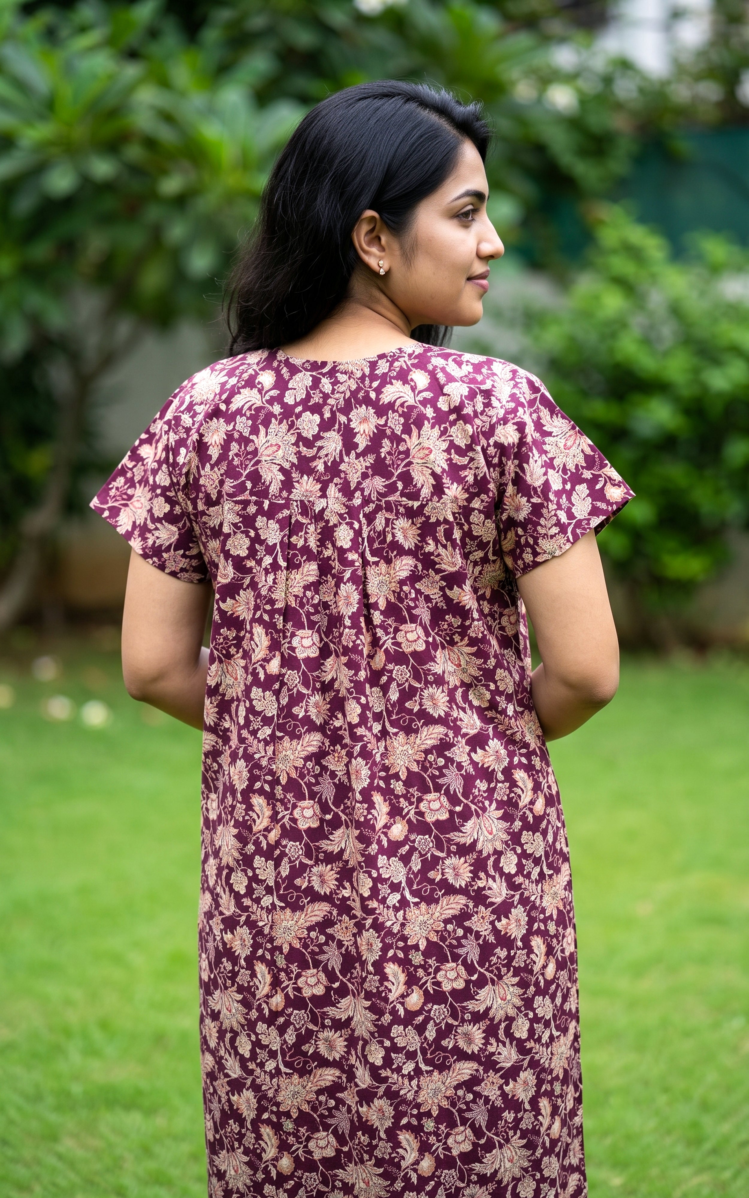 Cotton Straight Fit Nighty-164SS10C