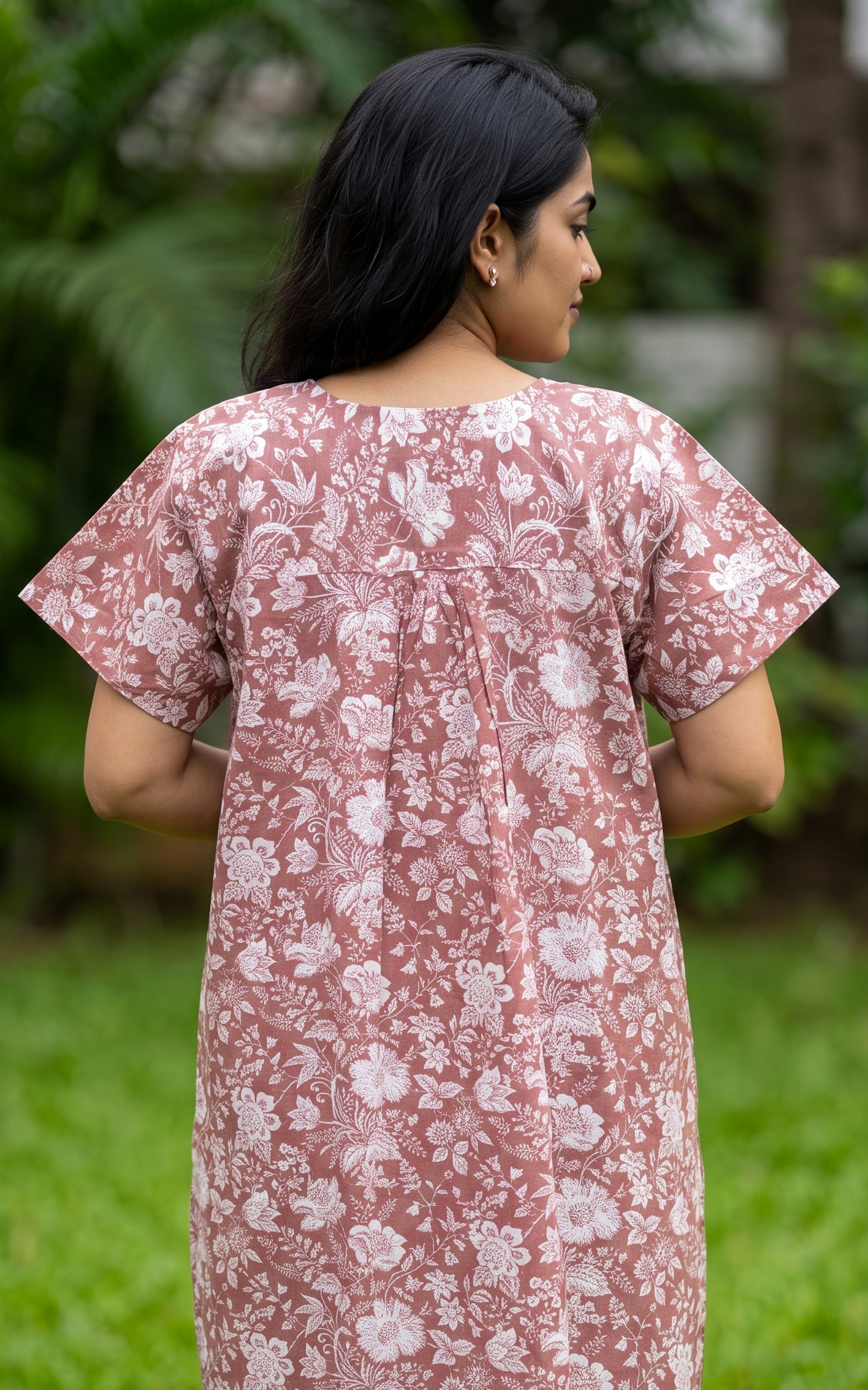 Cotton Straight Fit Nighty-164SS6B
