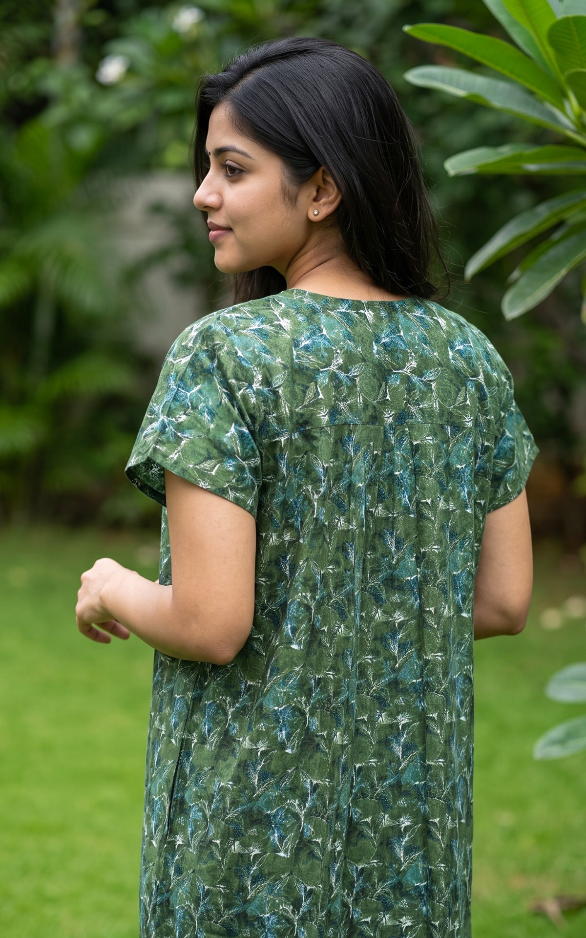Cotton Straight Fit Nighty-165SS1B