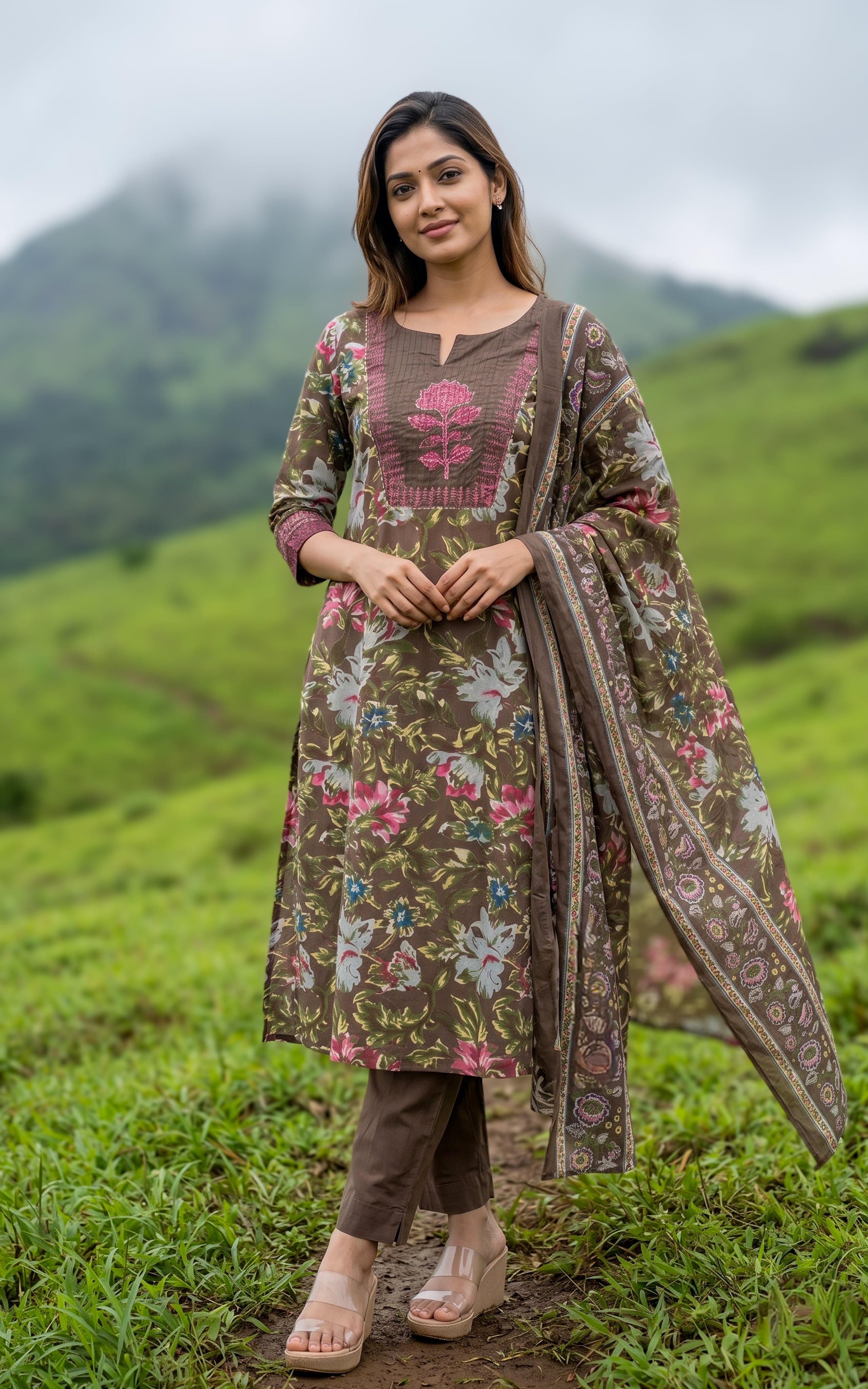 Sharla C (Kurti+Pant+Dupatta)