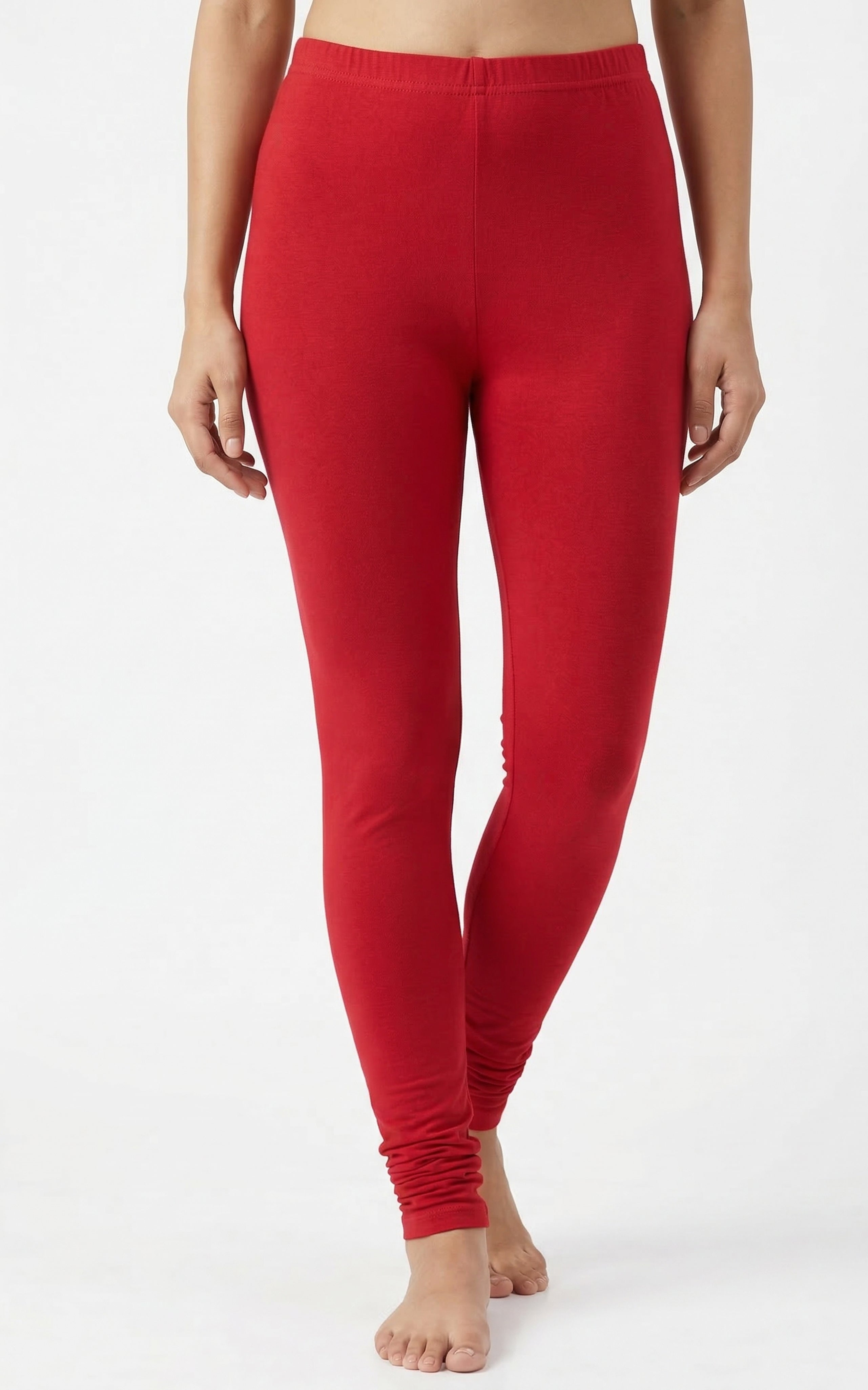 Instore – Red Full Length Legging for Women – Stretchable – Mix N Match Bottom Wear