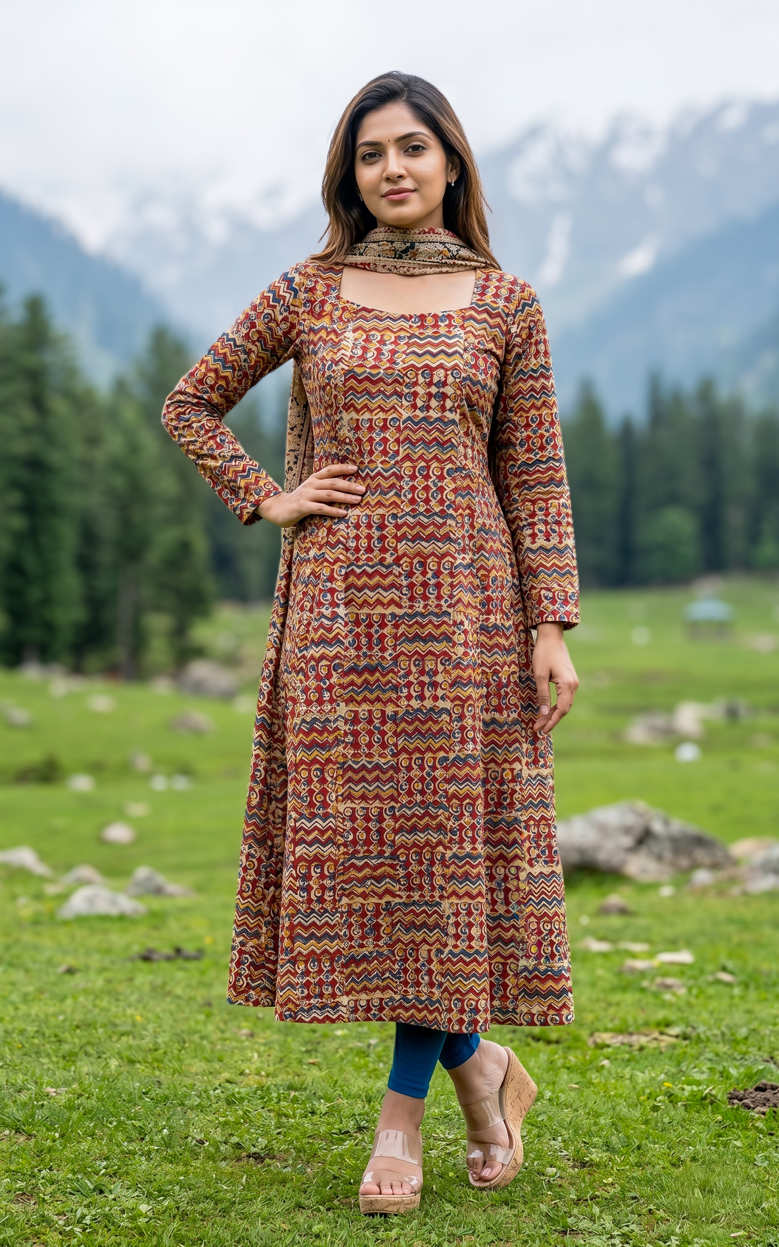 Jesintha A (Kurti+Dupatta)